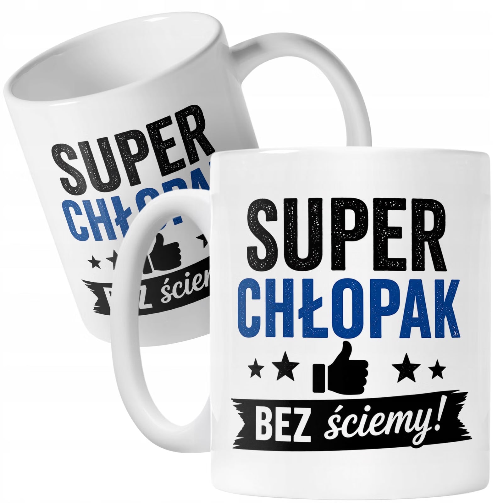 Biały Kubek z nadrukiem Dzień Chłopaka Dla Mężczyzny Upominek Prezent