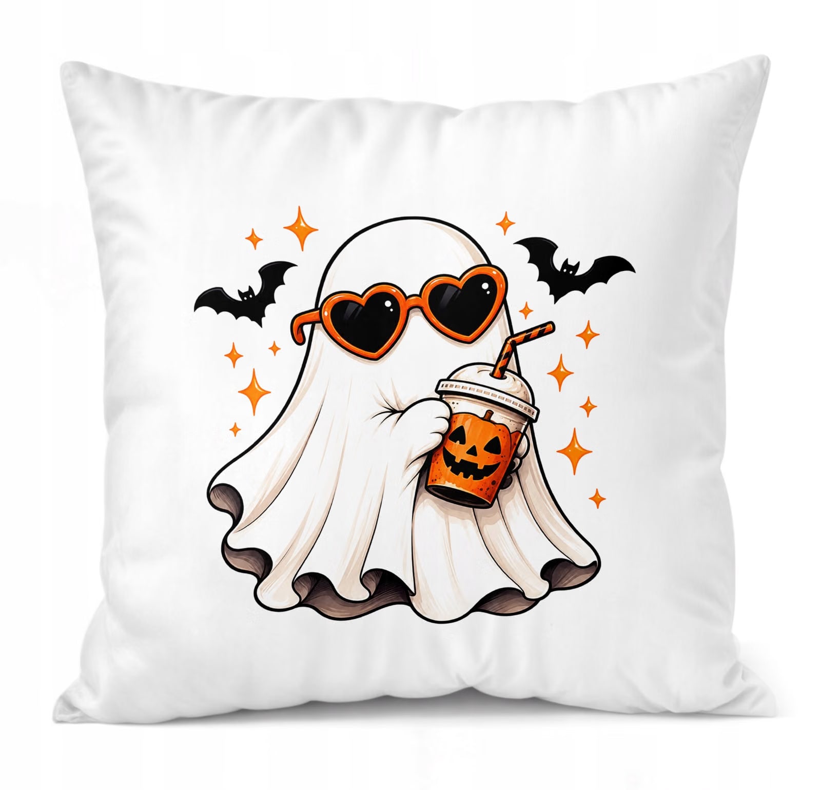 Poduszka Jasiek 38x38cm z Nadrukiem Halloween Jesień Prezent Upominek