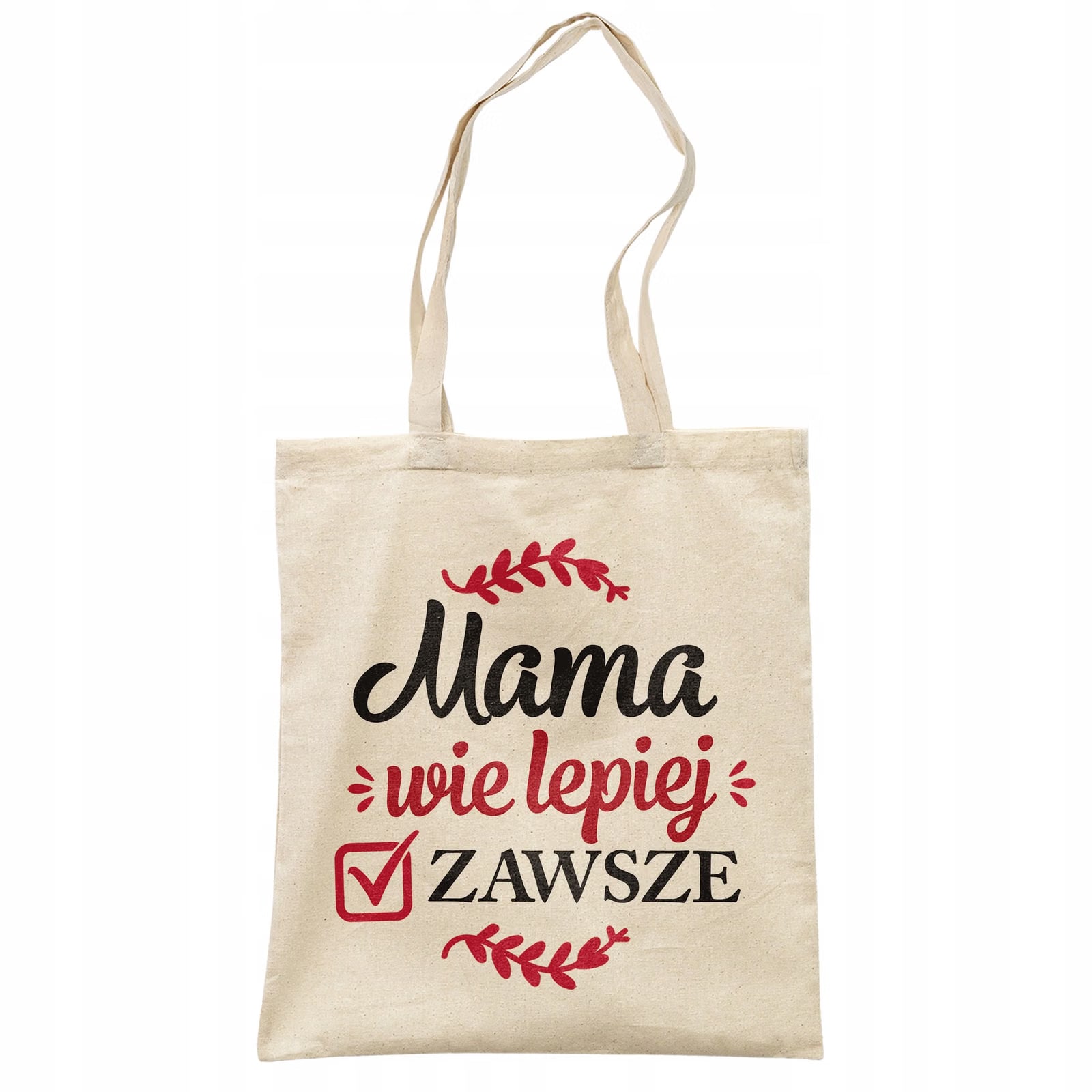 Torba bawełniana na zakupy Dzień Matki Dla Mamy Prezent Mama Wie Lepiej