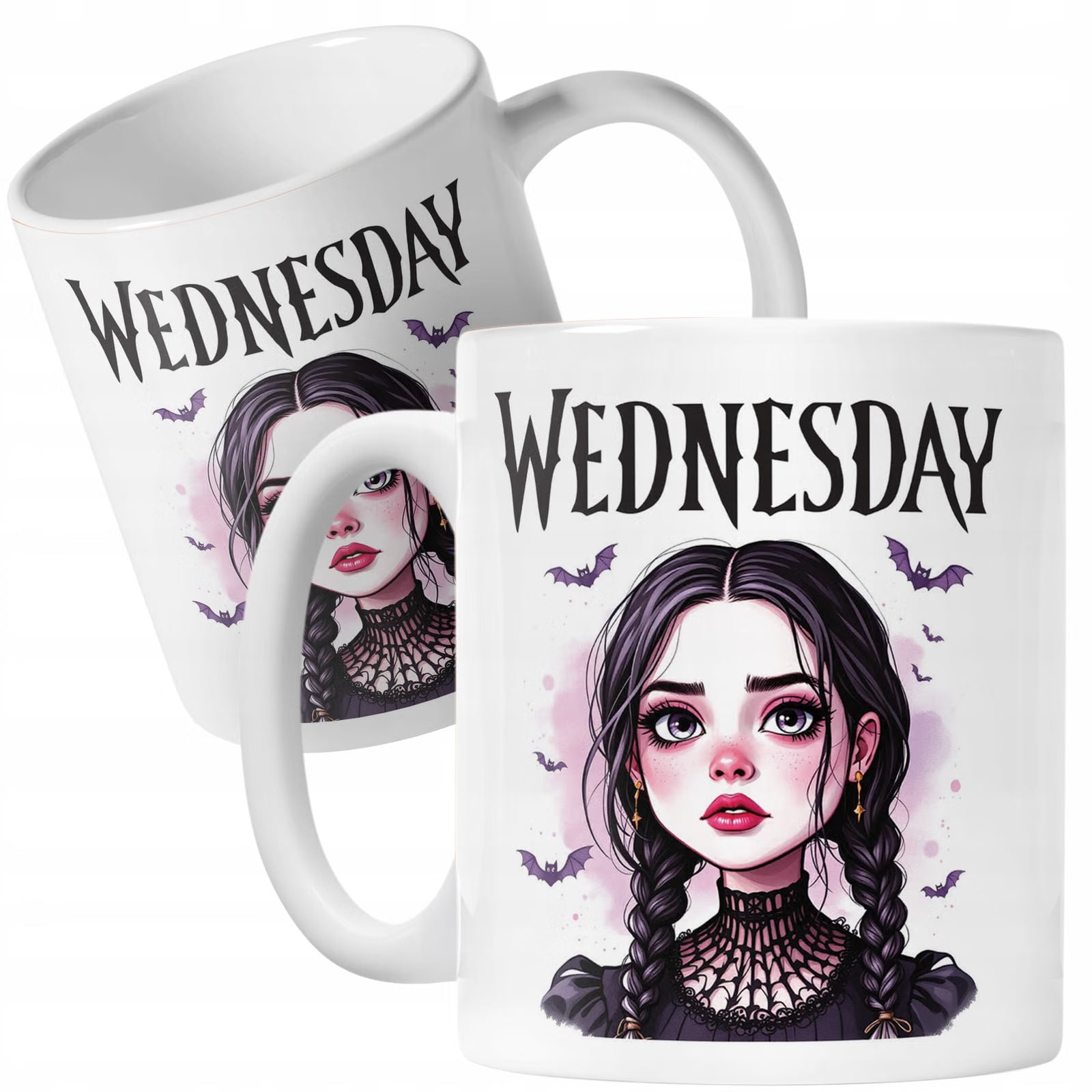 Kubek ceramiczny Nevermore Wednesday Addams Dla Fanów Prezent
