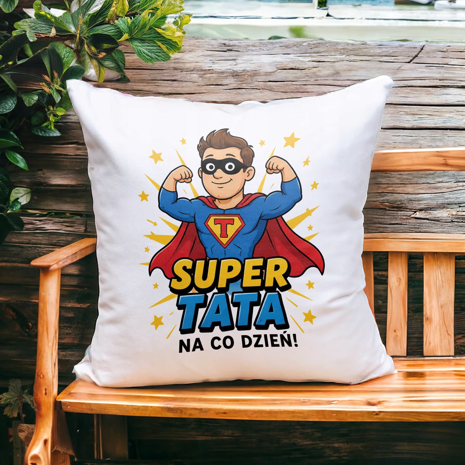 Poduszka 38x38cm prezent dla taty na Dzień Ojca miły upominek dla taty