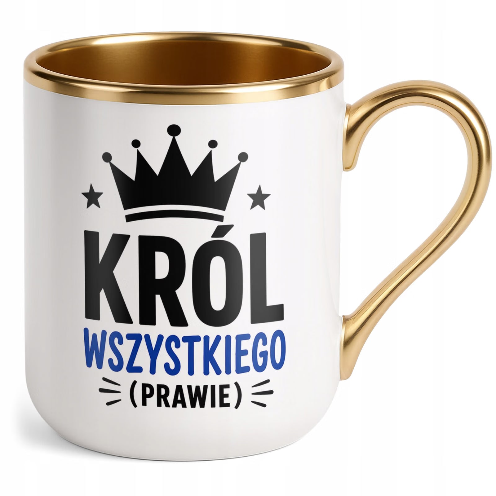 Kubek z nadrukiem Premium Złoty Dzień Chłopaka Mężczyzny Prezent