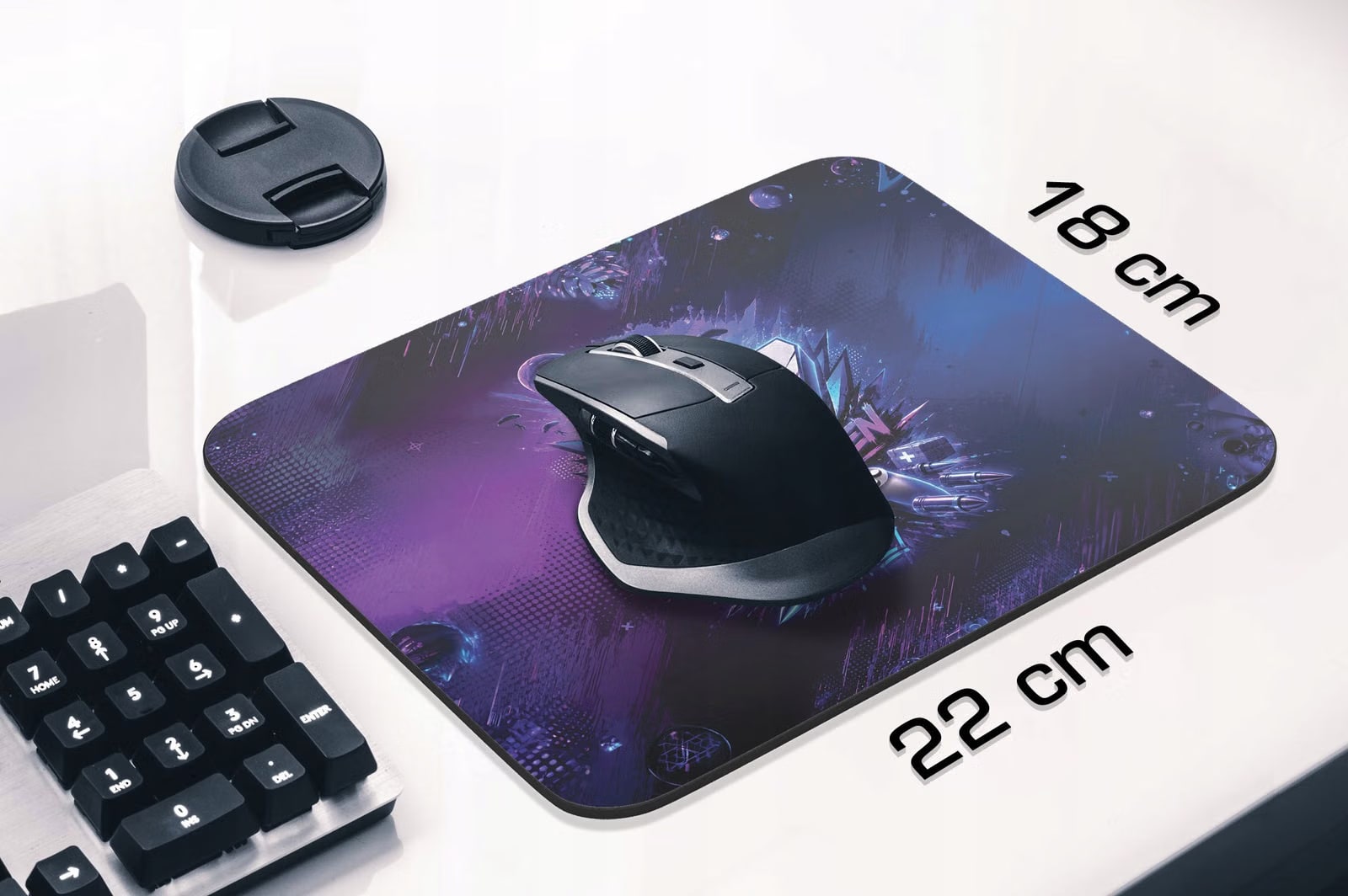 Zestaw Kubek Różowy Podkładka pod mysz z nadrukiem 67 Six Seven