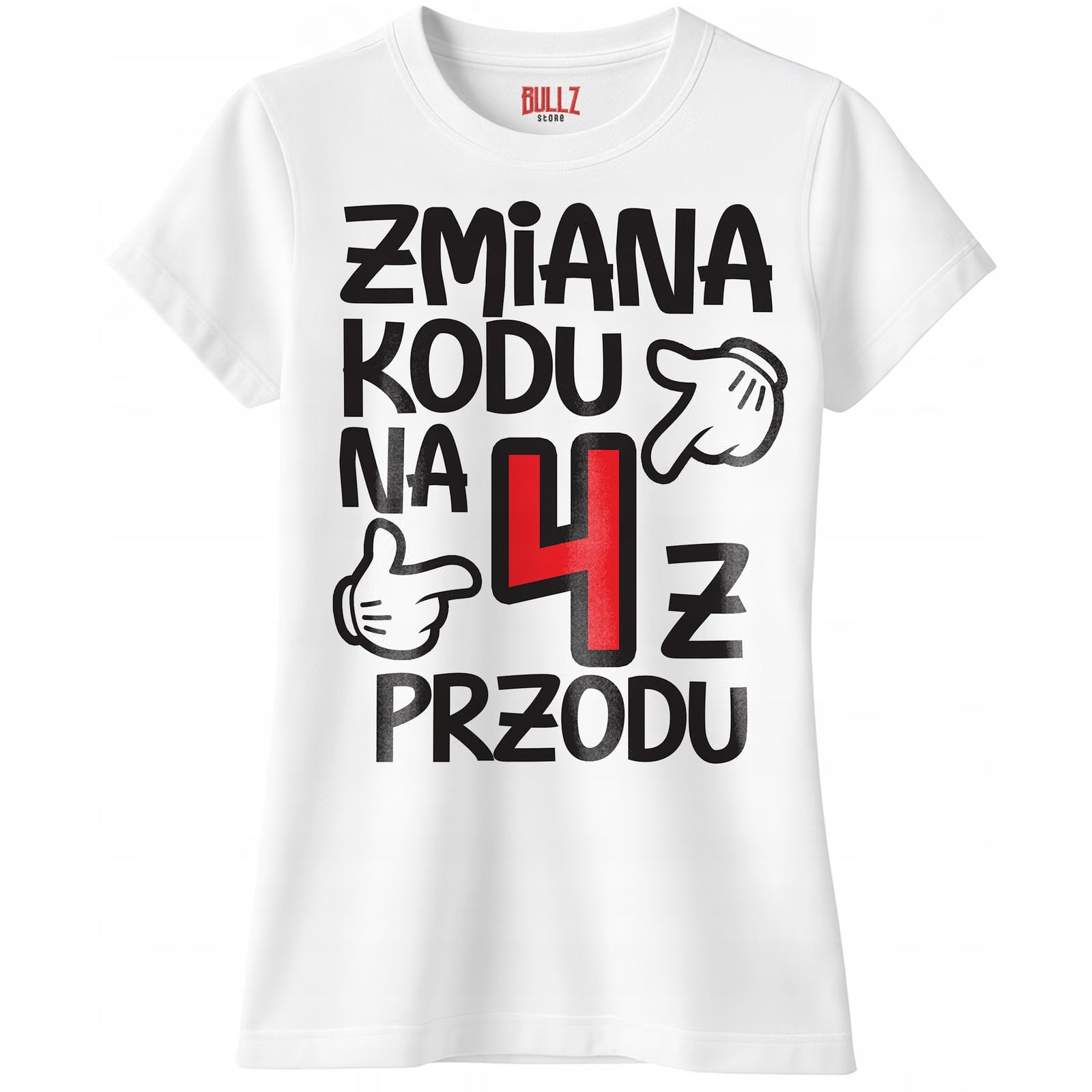 Koszulka biała damska Zmiana Kodu 40 Urodziny Prezent