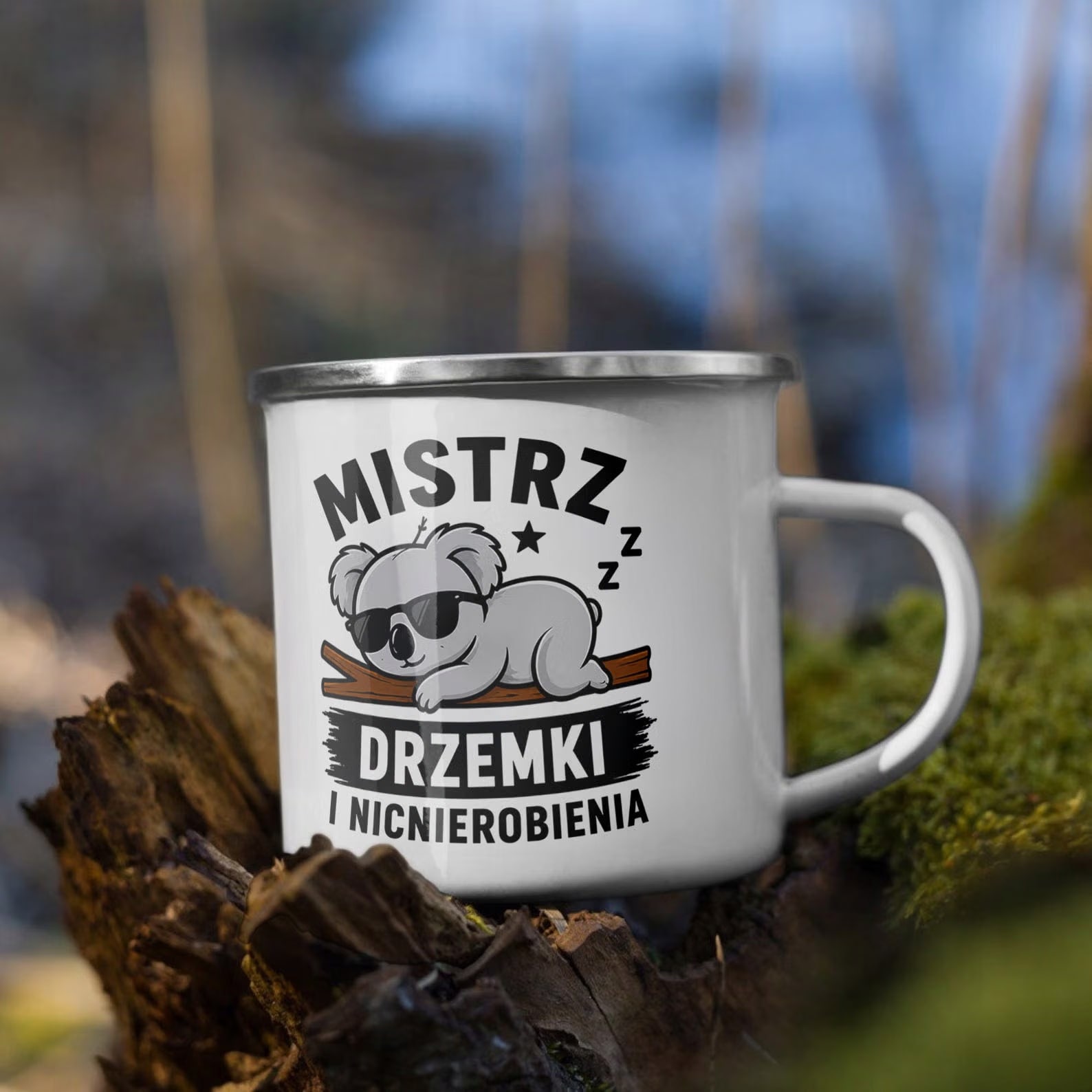 Zestaw Kubek Emaliowany Poduszka Dzień Chłopaka Z Nadrukiem