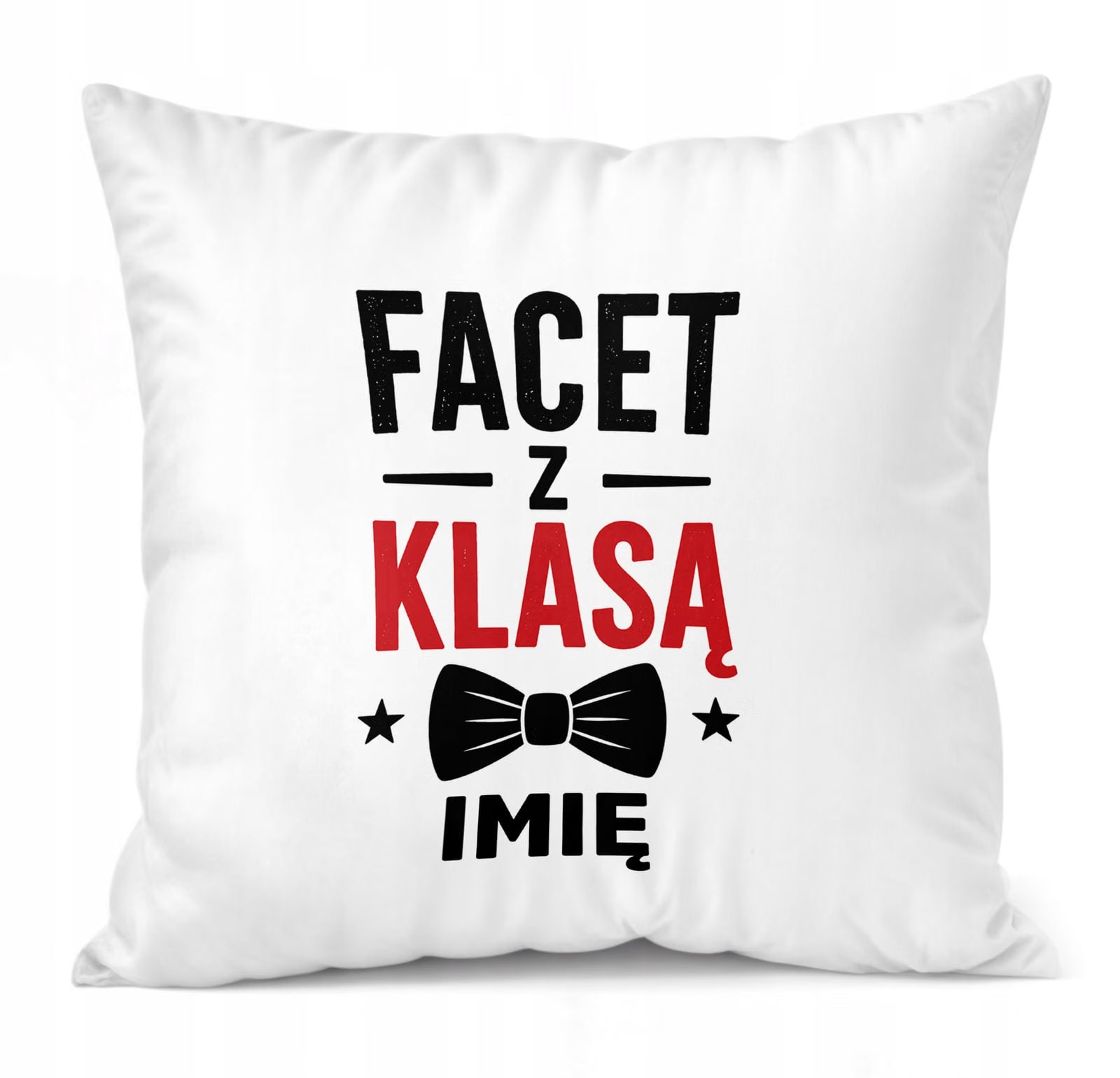 Zestaw Personalizowany Kubek Czerwony Poduszka Dzień Chłopaka Z Nadrukiem