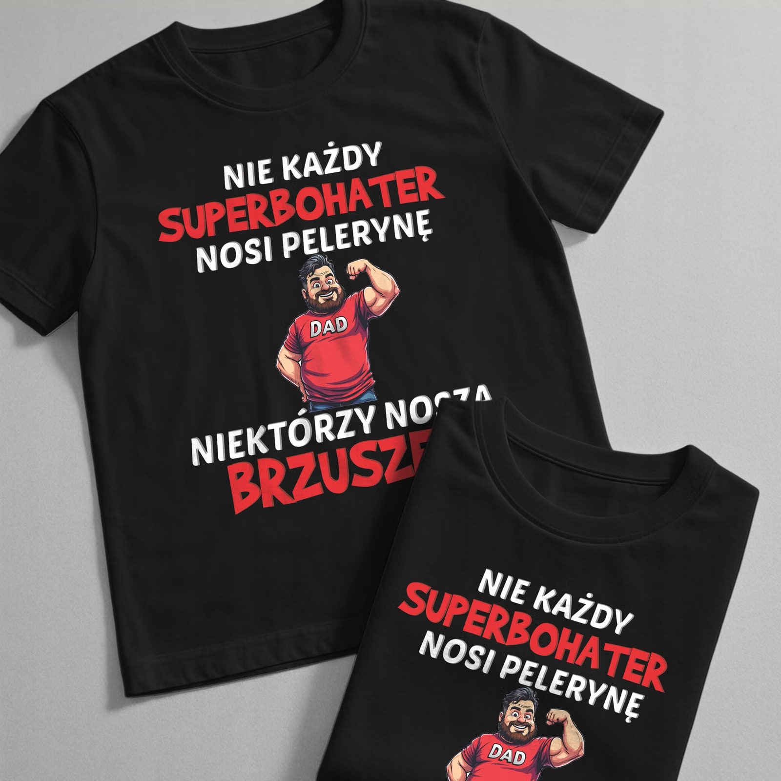 Koszulka czarna męska Dzień Ojca Dla Taty Prezent r. 3XL