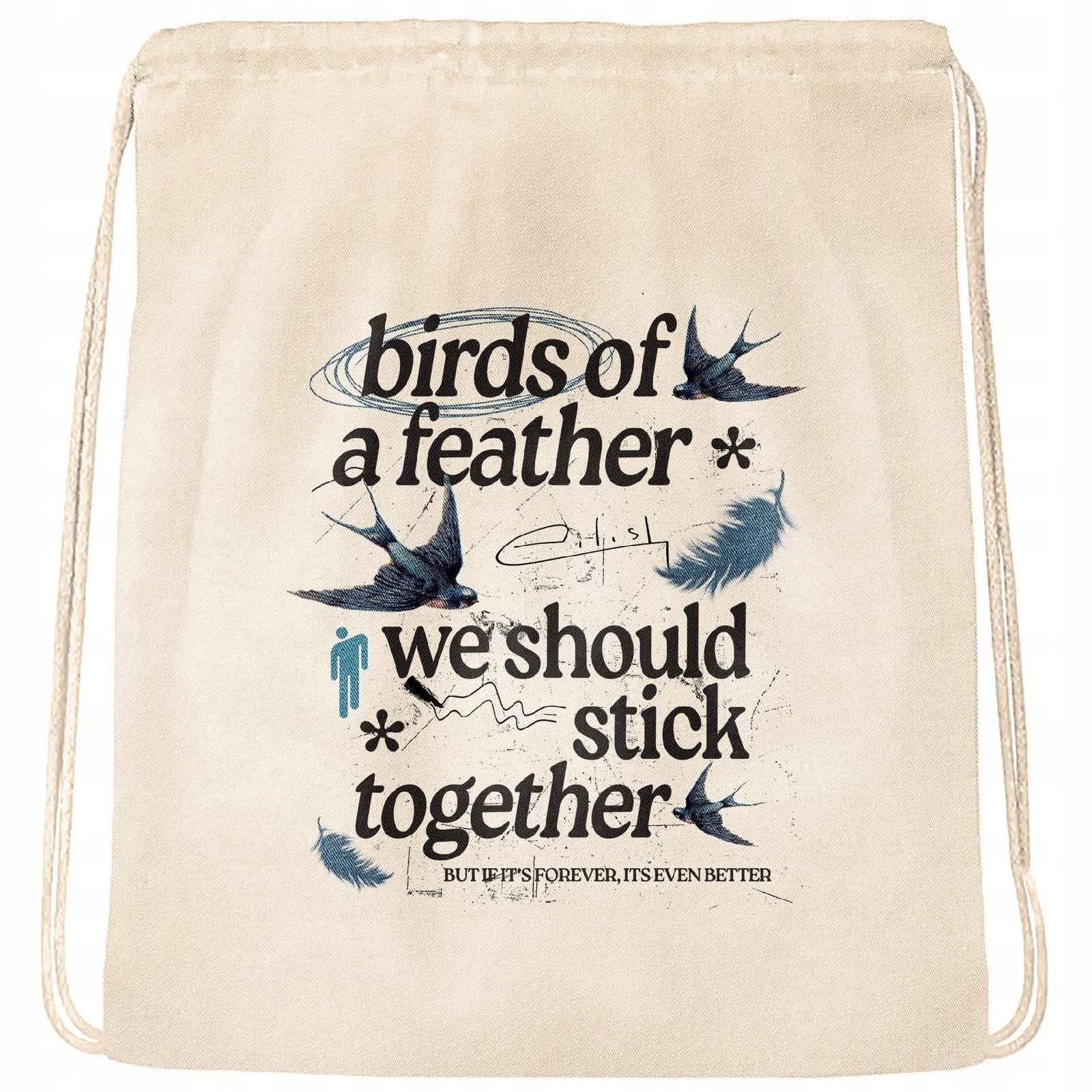 Plecak bawełniany 34×40 Billie Eilish Birds Of A Feather Dla Fanów
