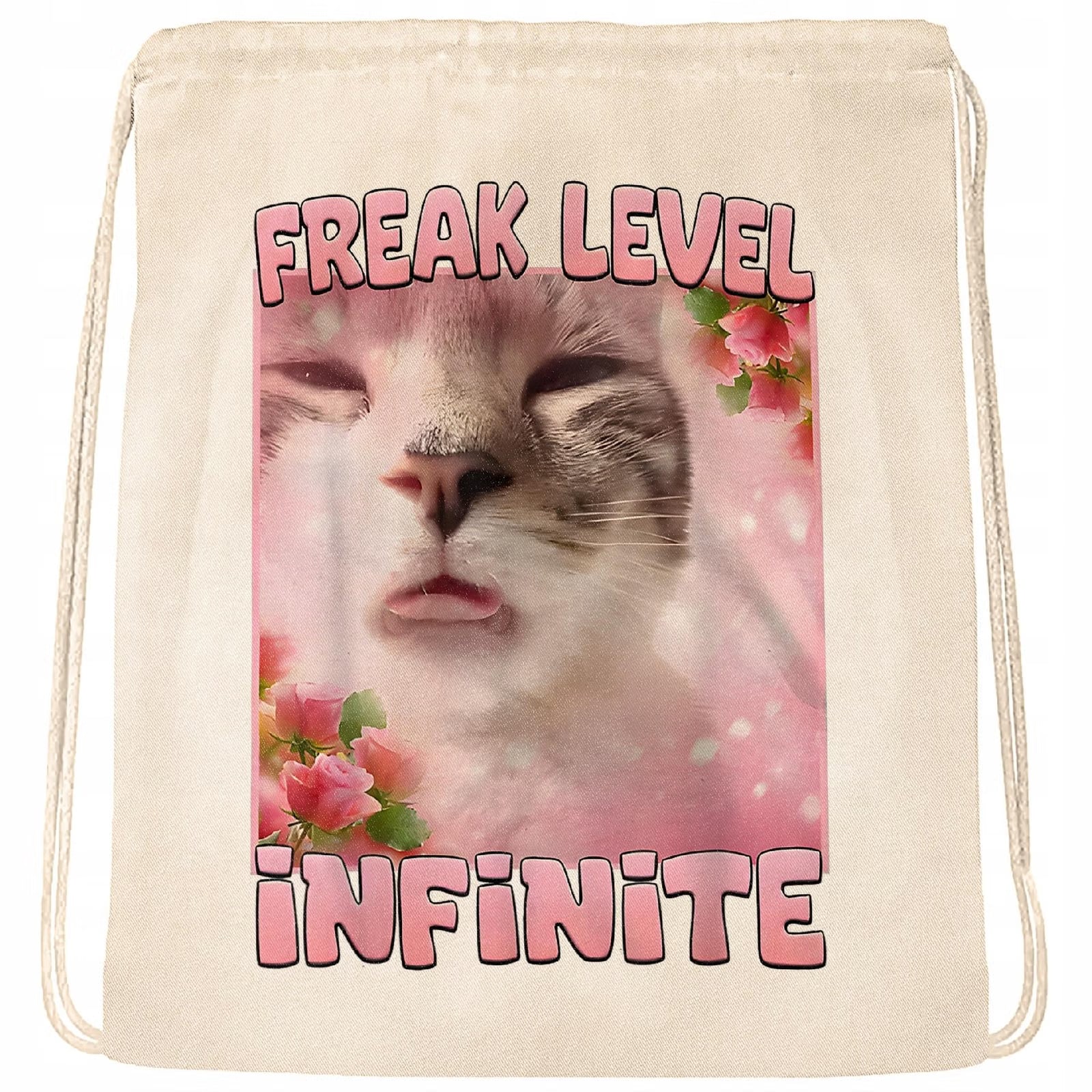 Plecak bawełniany Freak Level Infinite viral tiktok mem