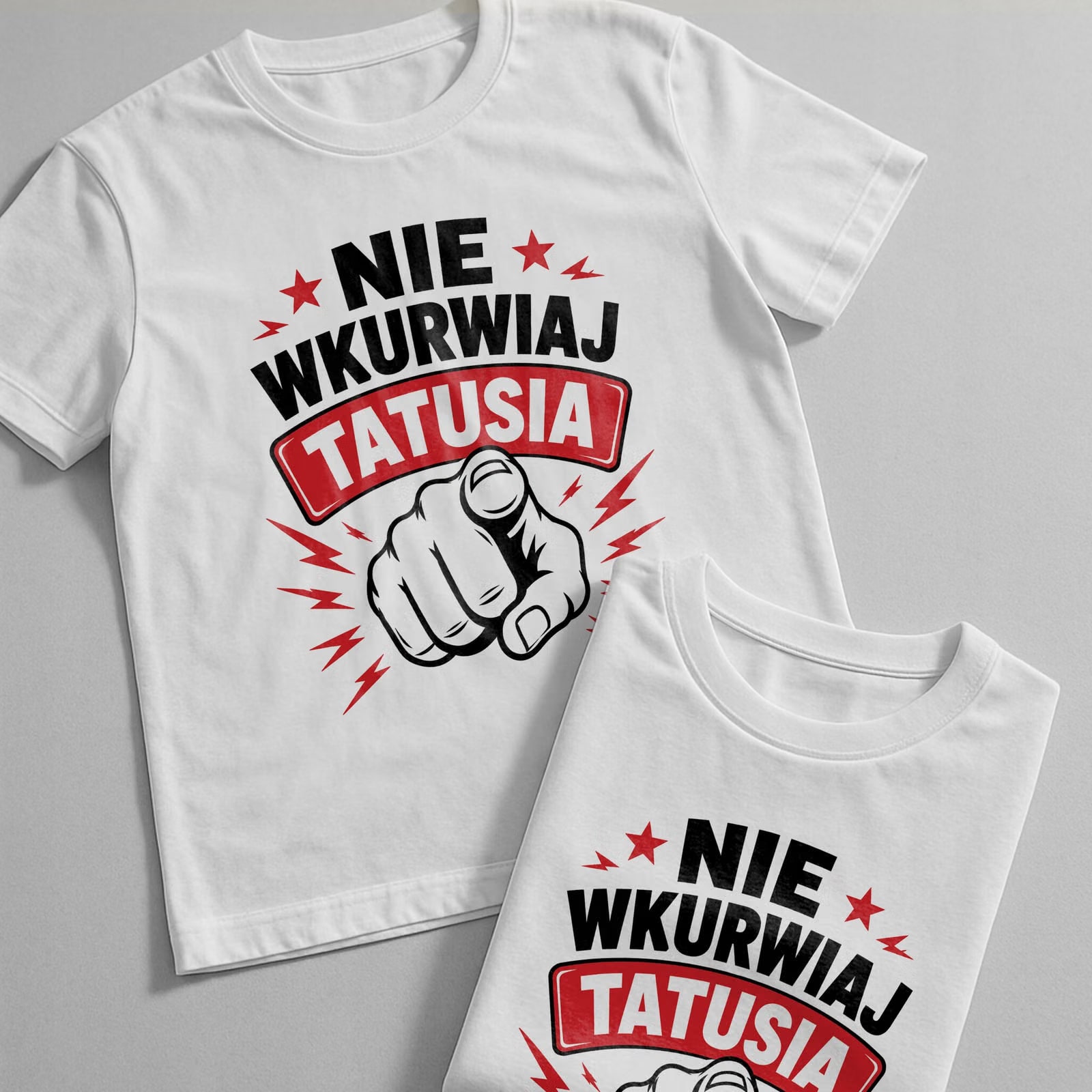 Koszulka biała męska dla tatusia prezent na Dzień Ojca upominek r. S
