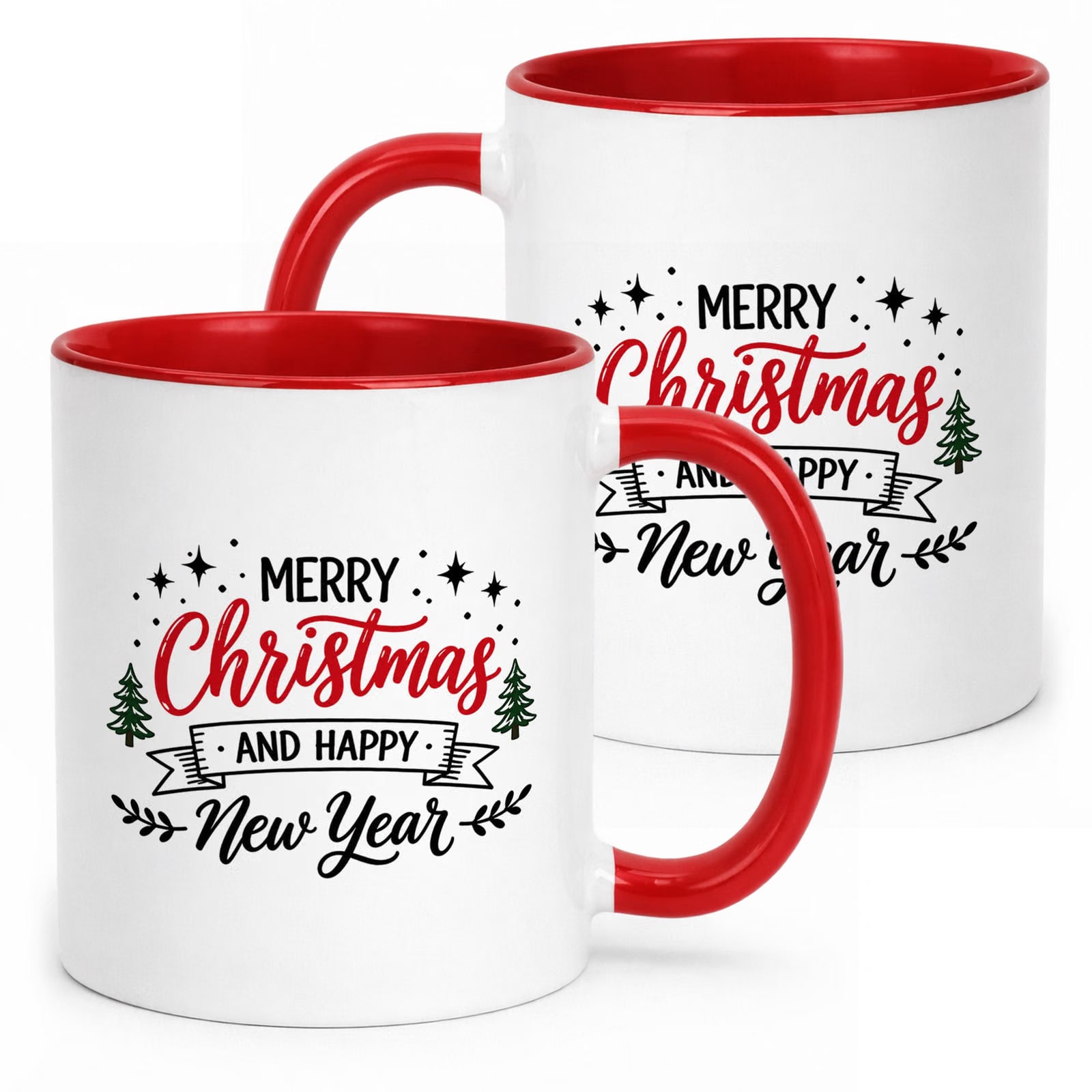 Kubek Czerwony Boże Narodzenie Mikołajki Merry Christmas Prezent