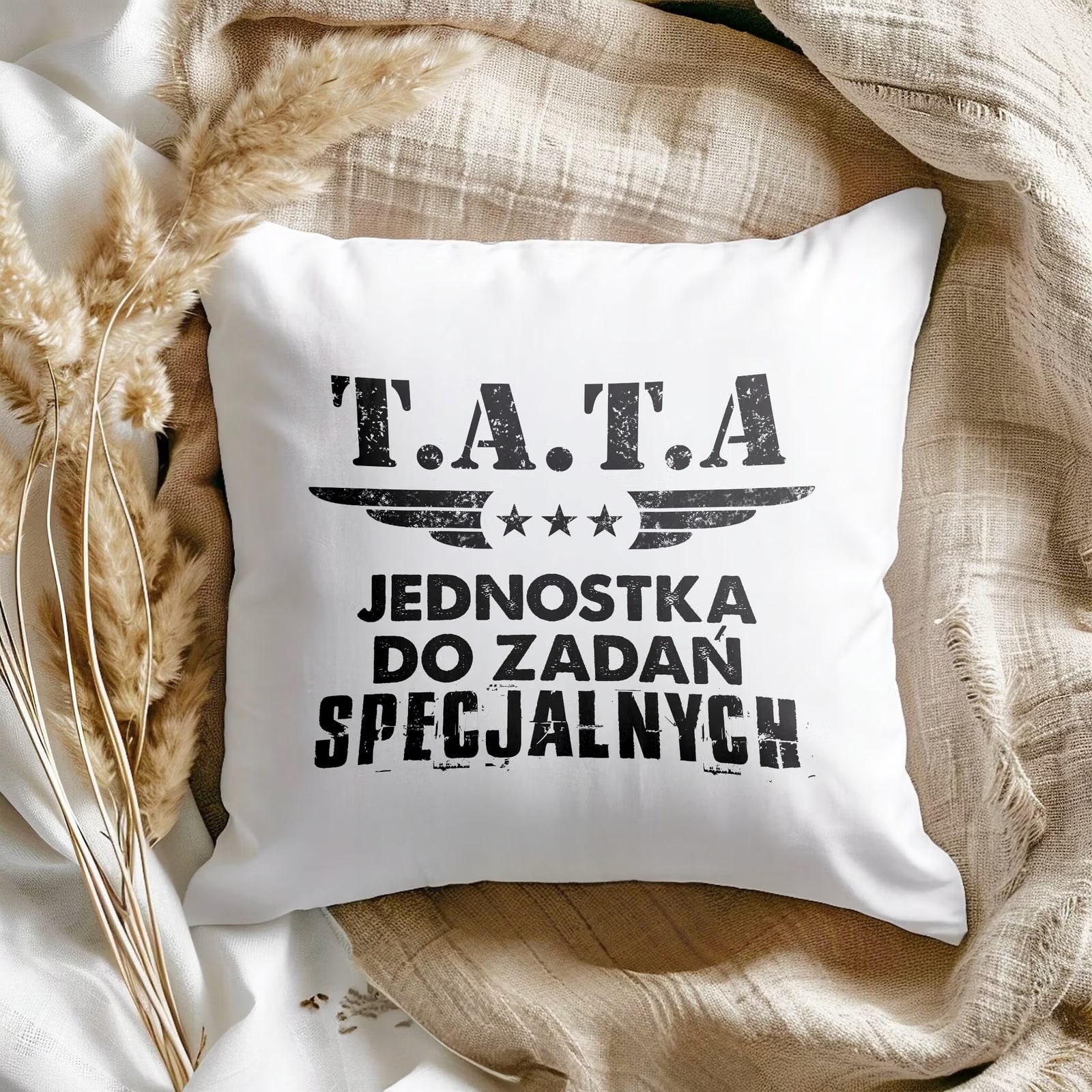 Poduszka 38x38cm Dzień Ojca Dla Taty Tata Jednostka Do Zadań Specjalnych