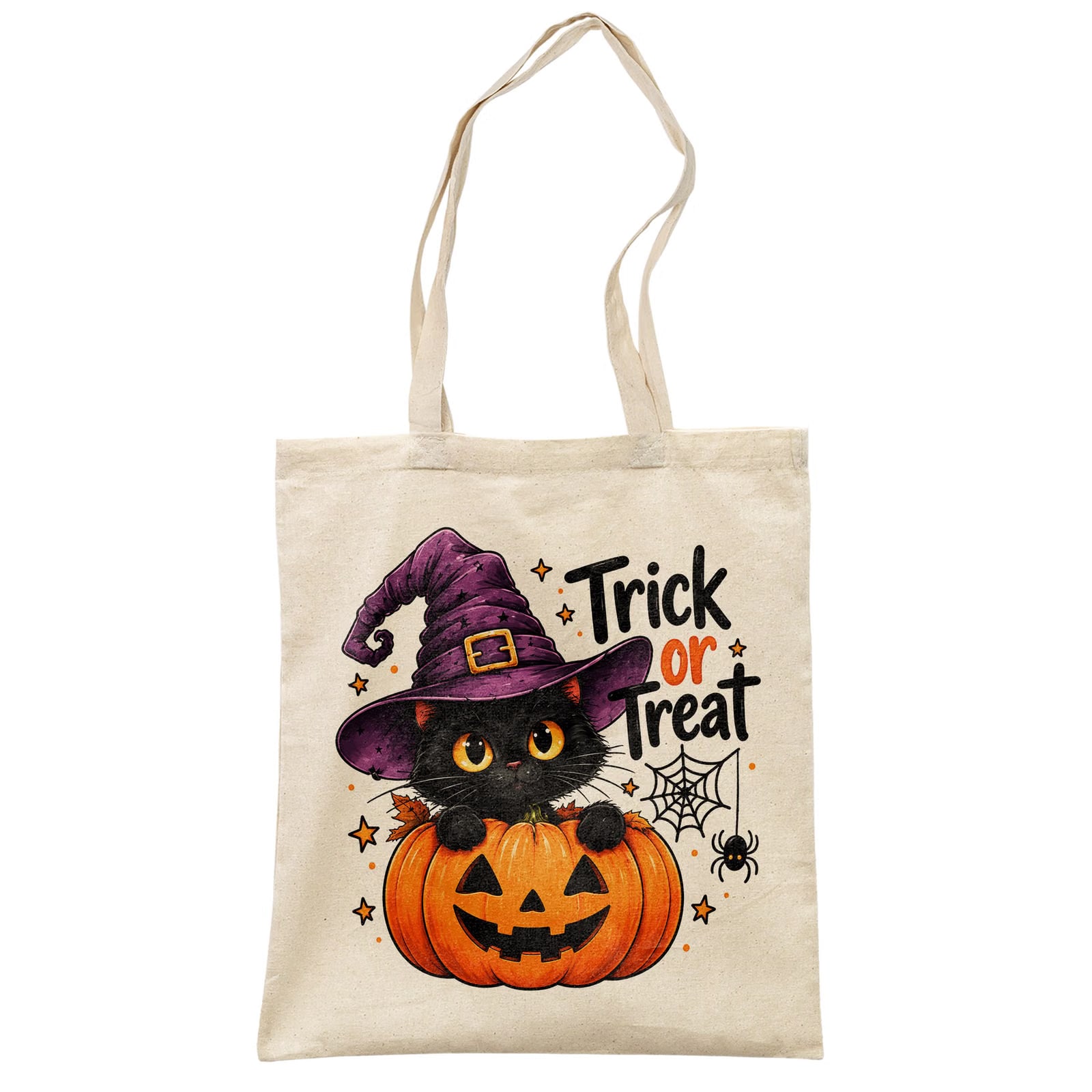 Torba shopper bawełniana halloween na zakupy z nadrukiem prezent