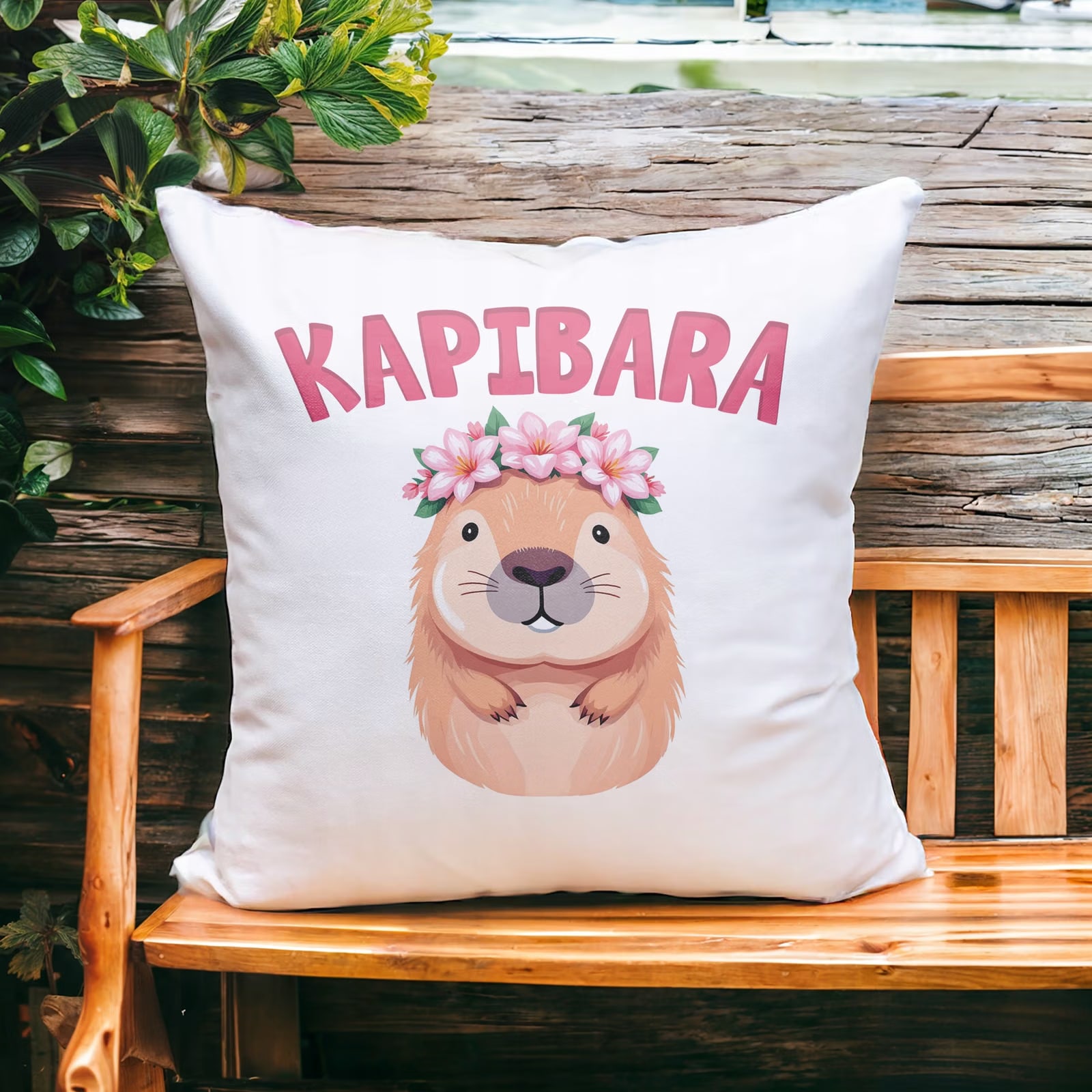 Poduszka 38x38cm Kapibara Capybara Zwierzak Dla Dzieci Prezent