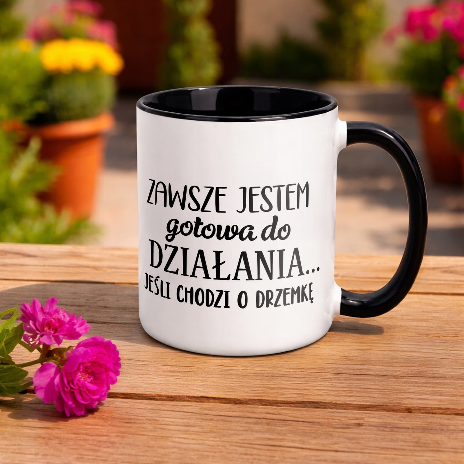 Kubek Czarny Dzień Kobiet Dla Kobiety Dziewczyny Prezent Upominek