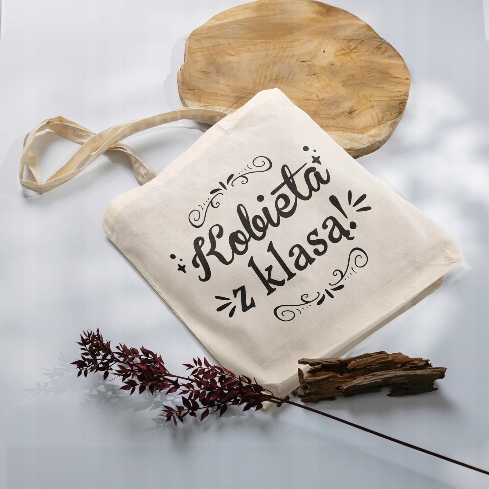 Torba bawełniana premium prezent na Dzień Kobiet Kobieta z Klasą