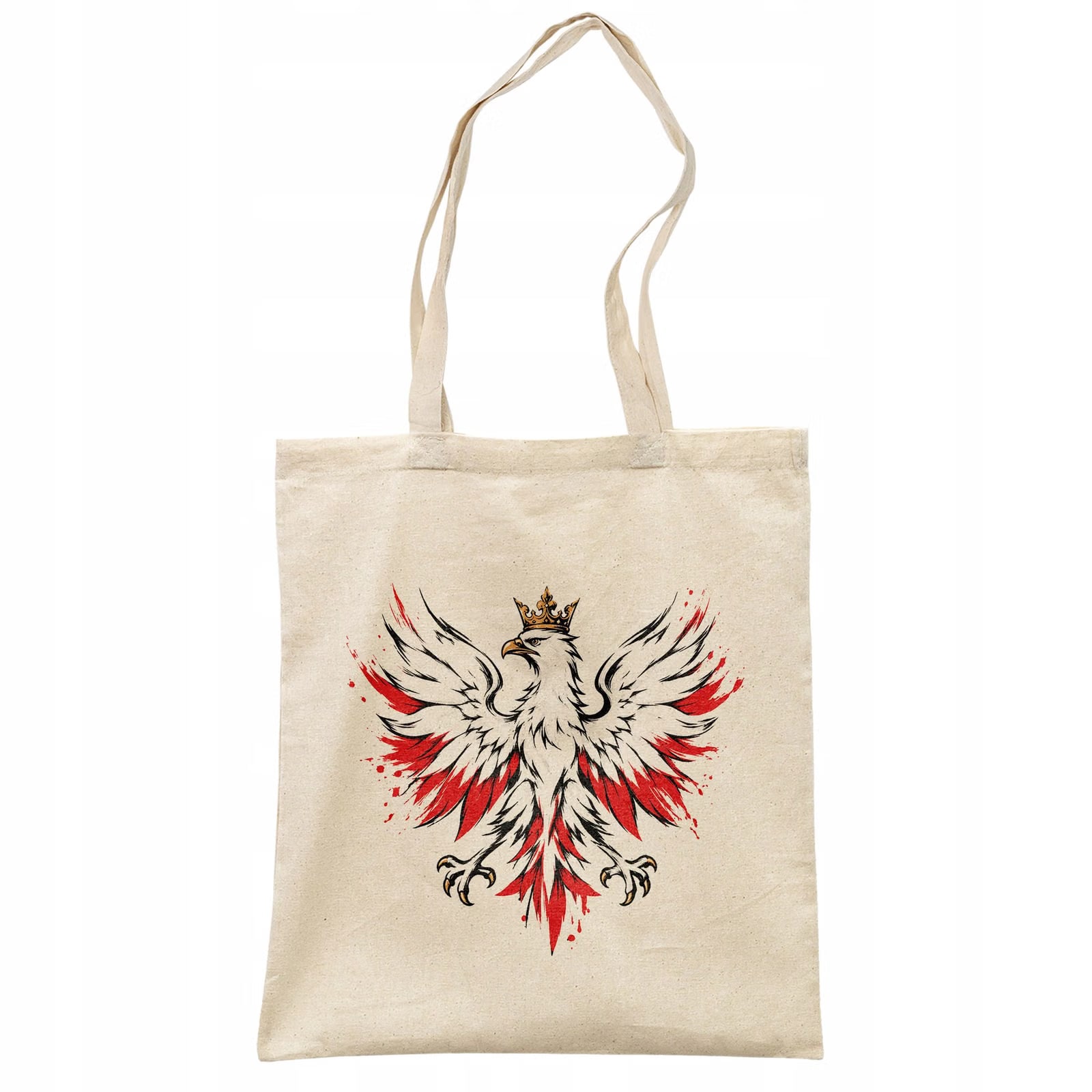 Torba shopper ecru patriotyczna święto niepodległości z nadrukiem