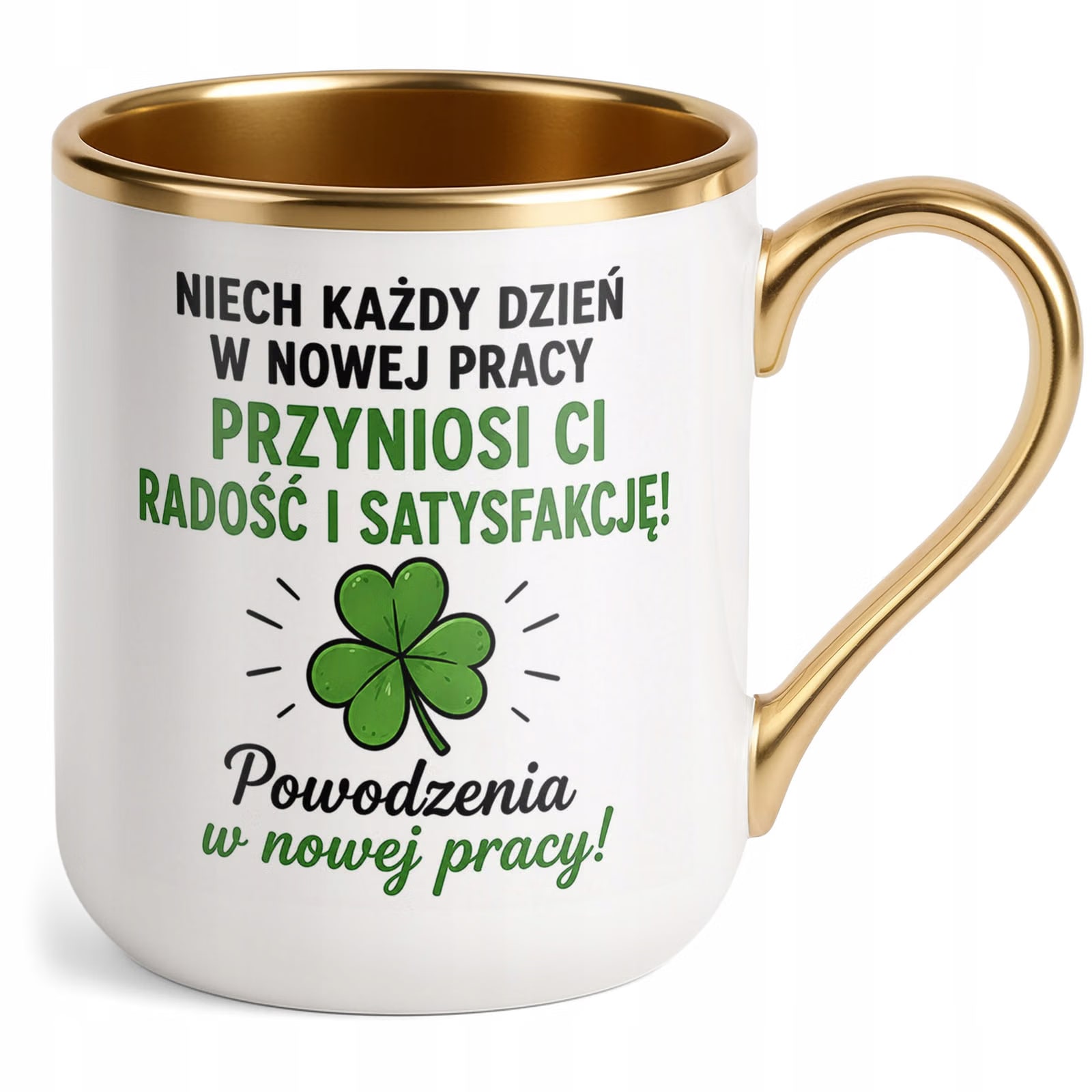 Kubek z nadrukiem Premium Złoty Pożegnanie Odejście z Pracy
