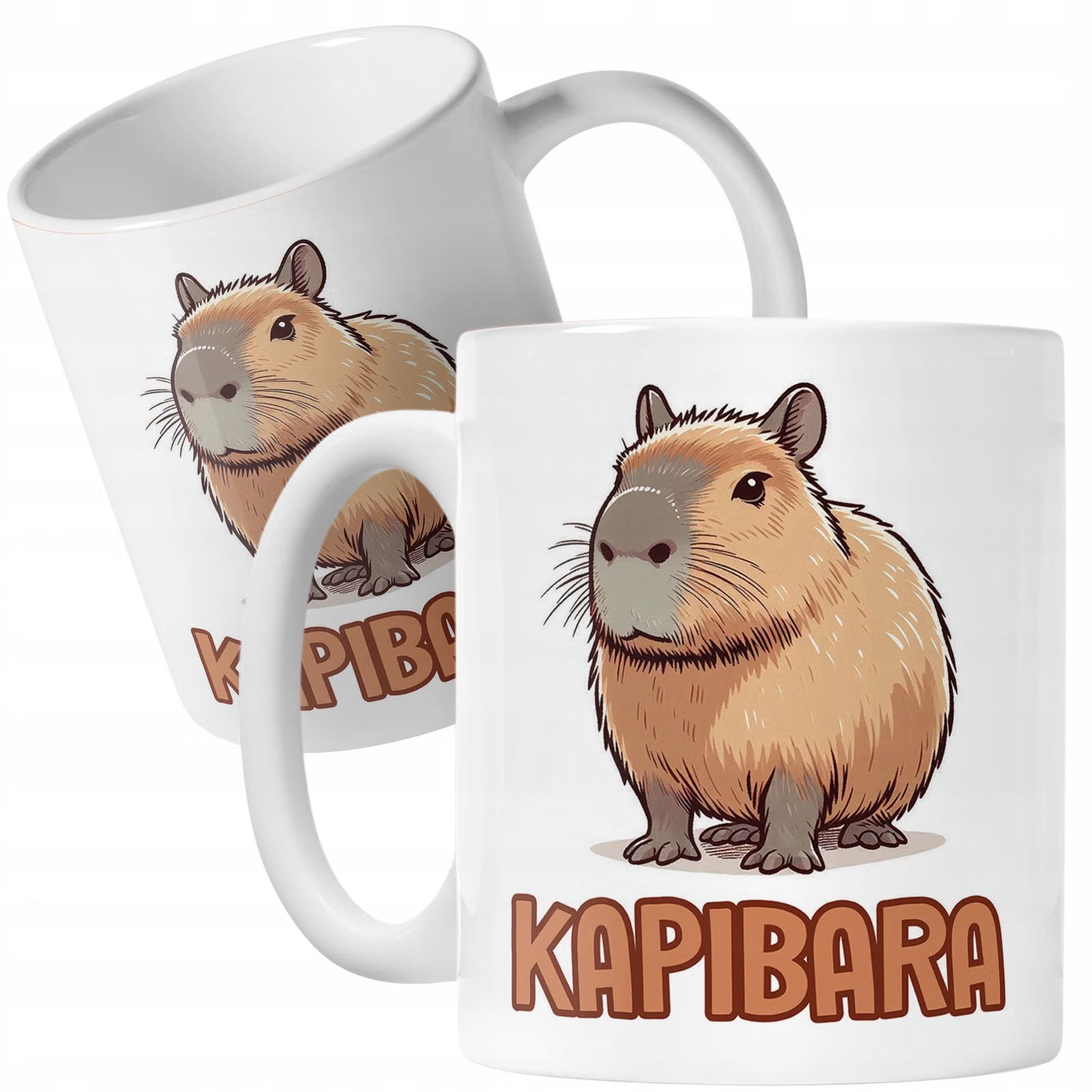 Zestaw Kubek + Poduszka Kapibara Capybara Zwierzak Słodki Dla Dzieci