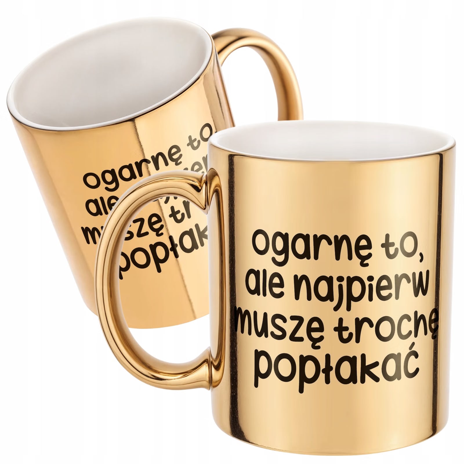 Złoty Kubek Ogarnę To Ale Najpierw Śmieszny Zabawny Prezent