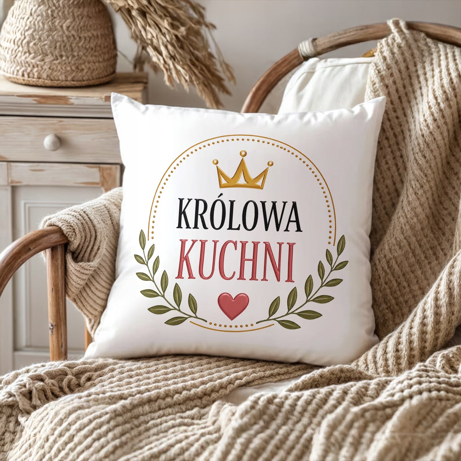 Poduszka 38x38cm dla mamy prezent na Dzień Matki pomysł na prezent mamy