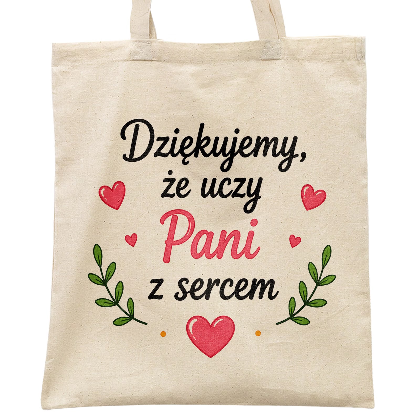 Torba shopper bawełniana Dzień Nauczyciela na zakupy z nadrukiem prezent