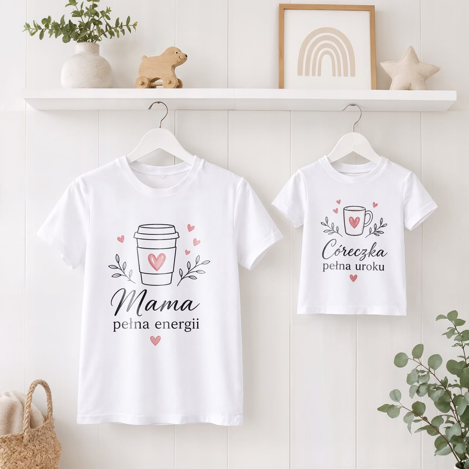 Komplet koszulek mama córka prezent na Dzień Matki zestaw rodzinny super