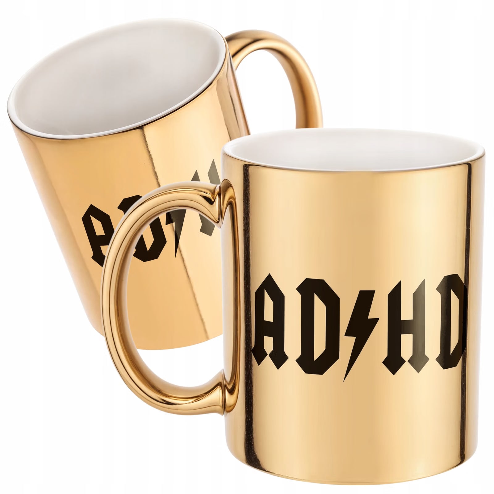 Złoty Kubek ADHD Śmieszny Zabawny Prezent Upominek