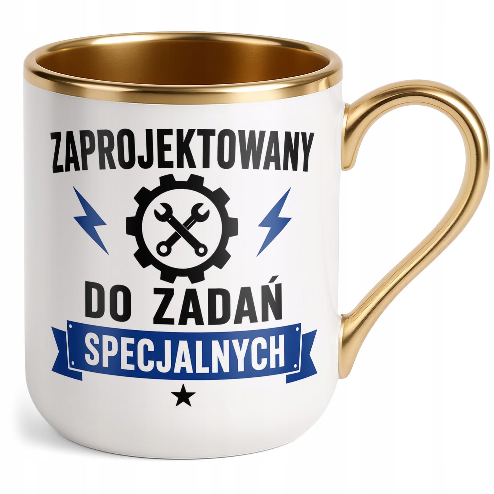 Kubek z nadrukiem Premium Złoty Dzień Chłopaka Mężczyzny Prezent