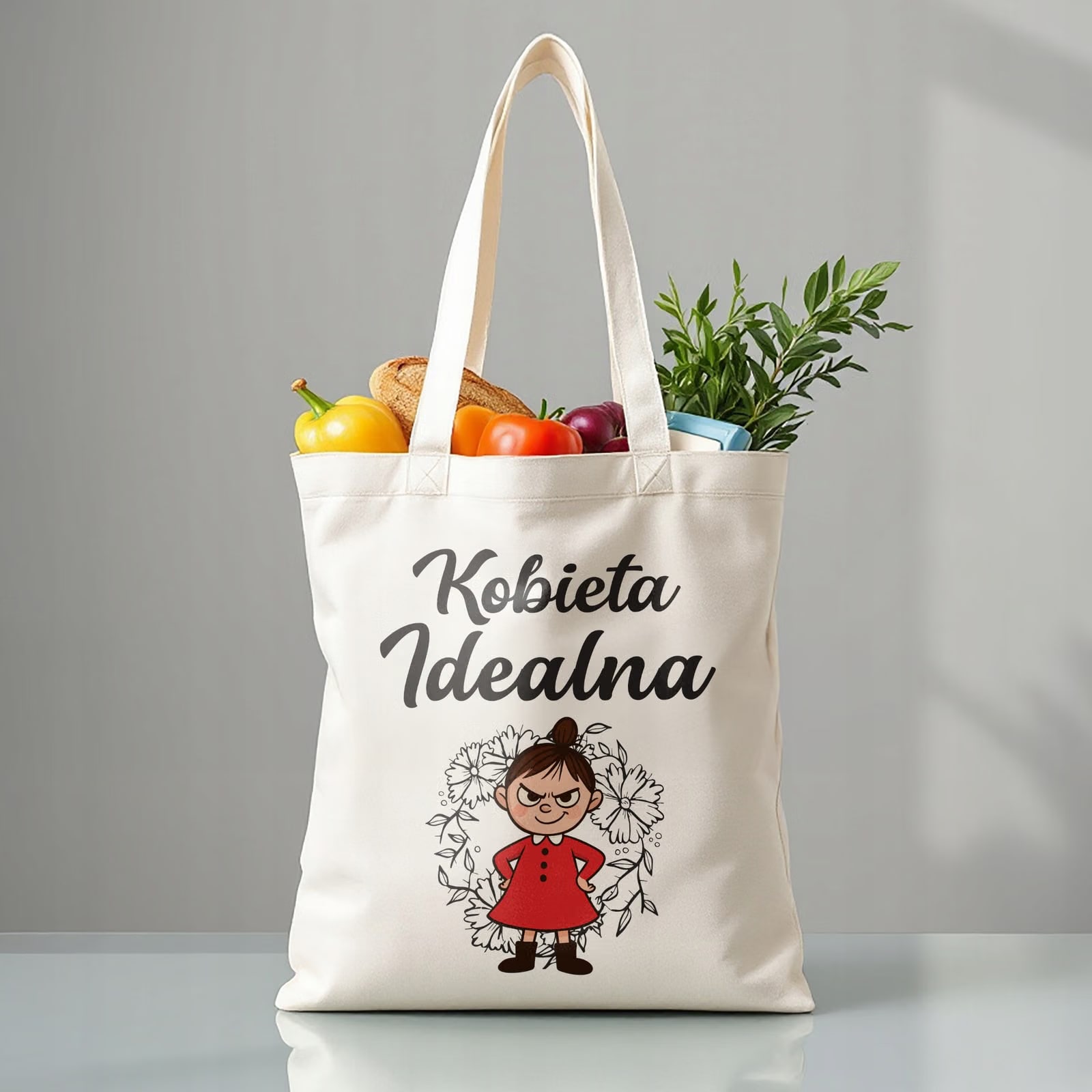 Torba bawełniana premium Dzień Kobiet Prezent Zabawny Upominek