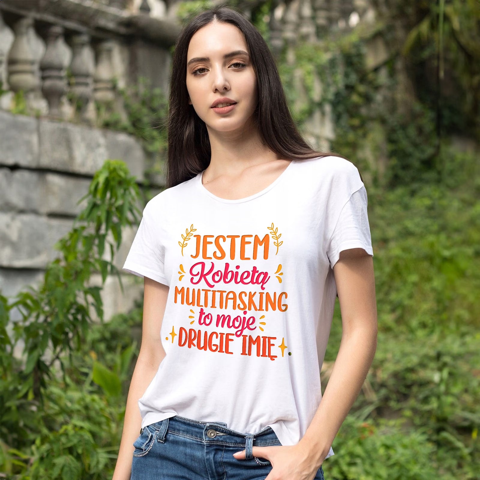 Koszulka Damska T-shirt Na Dzień Kobiet Prezent Jestem Kobietą