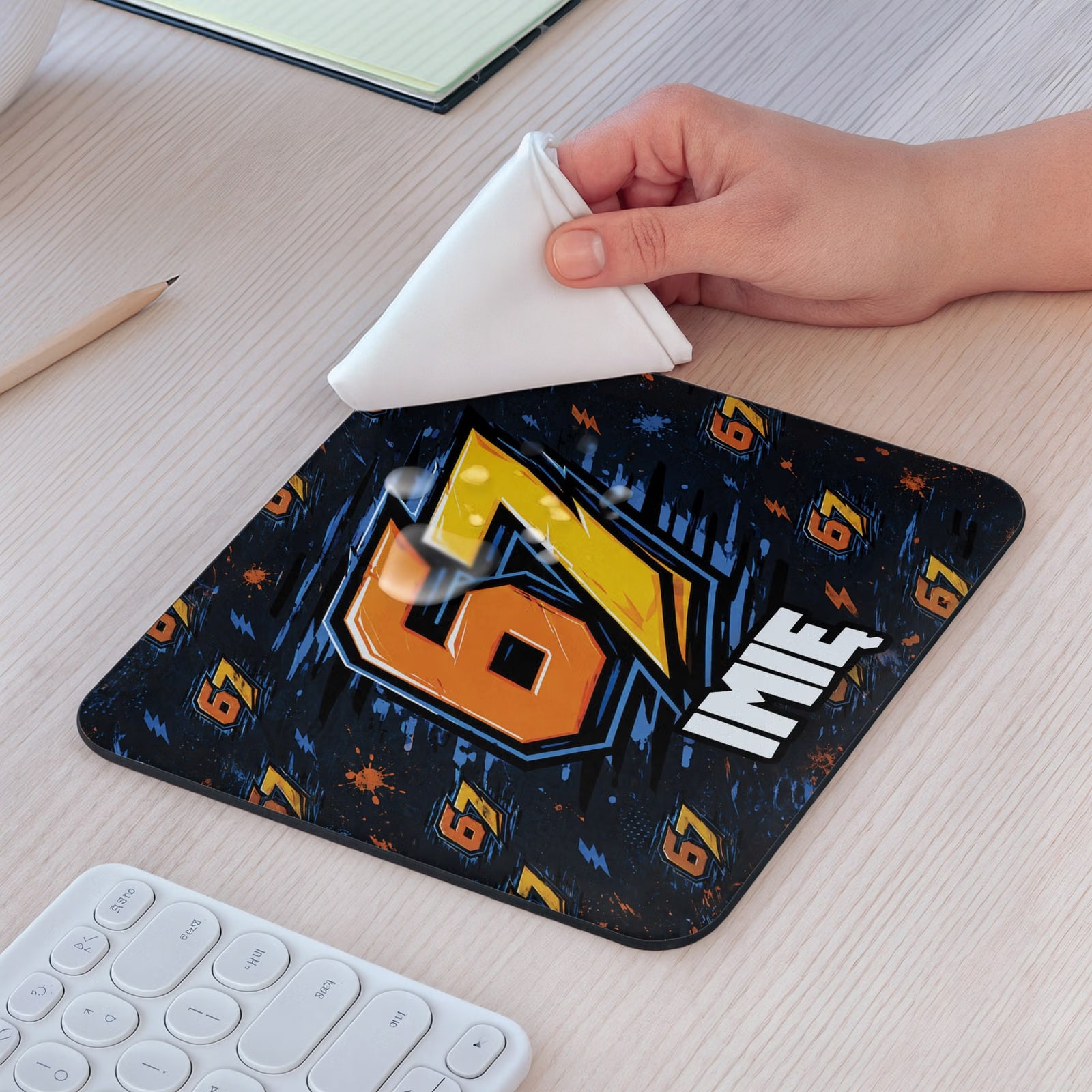Podkładka pod mysz personalizowana z nadrukiem 67 Six Seven dla graczy