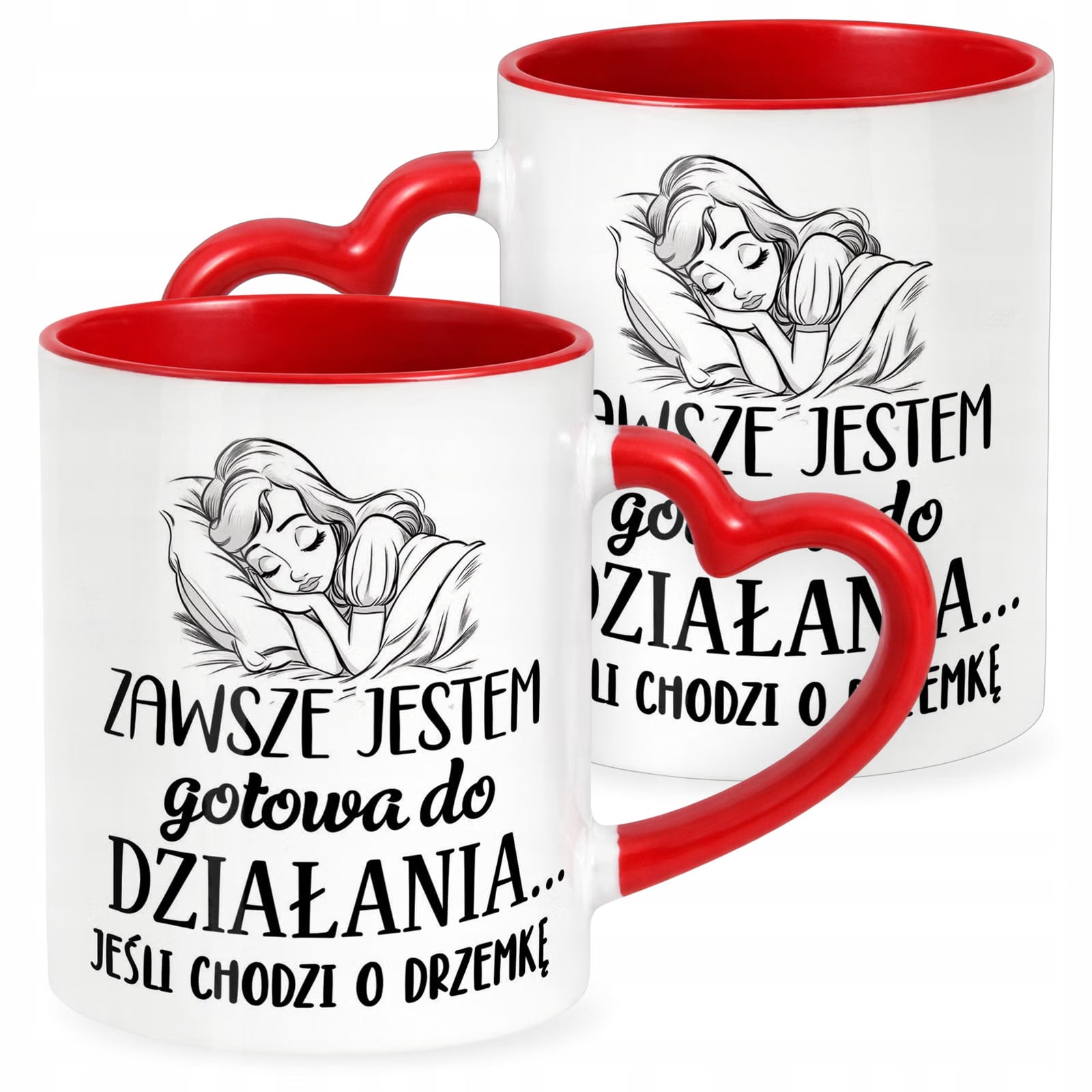 Kubek Czerwony Dzień Kobiet Dla Kobiety Dziewczyny Prezent Upominek