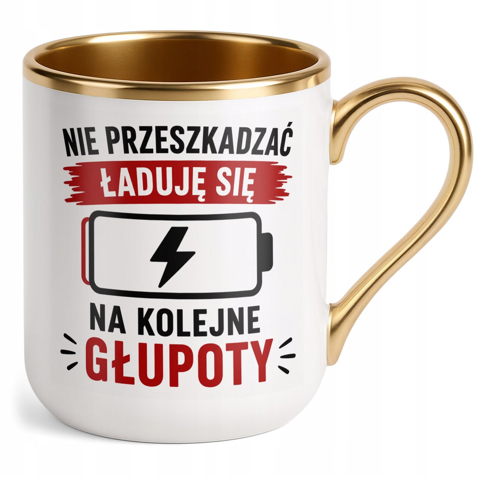 Kubek z nadrukiem Premium Złoty Dzień Chłopaka Mężczyzny Prezent