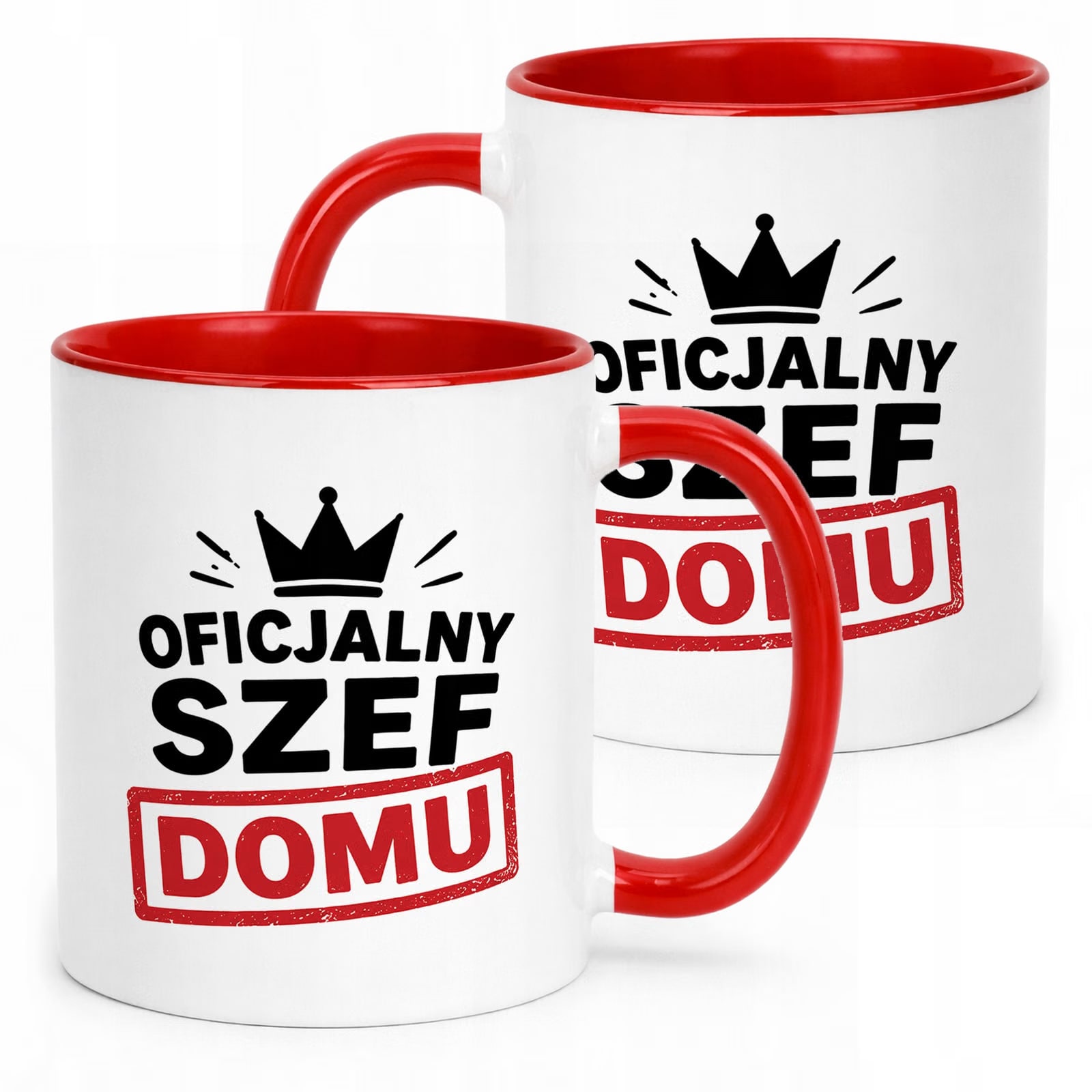 Kubek Czerwony upominek na Dzień Ojca prezent dla taty