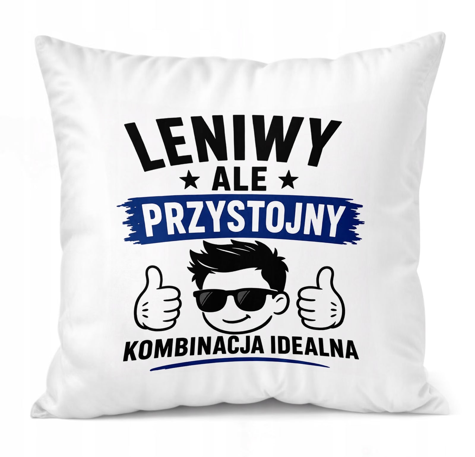Poduszka Jasiek z nadrukiem Dzień Chłopaka 38x38cm Prezent Upominek