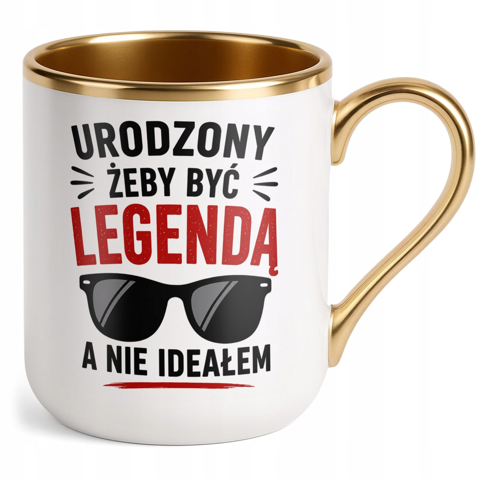 Kubek z nadrukiem Premium Złoty Dzień Chłopaka Mężczyzny Prezent