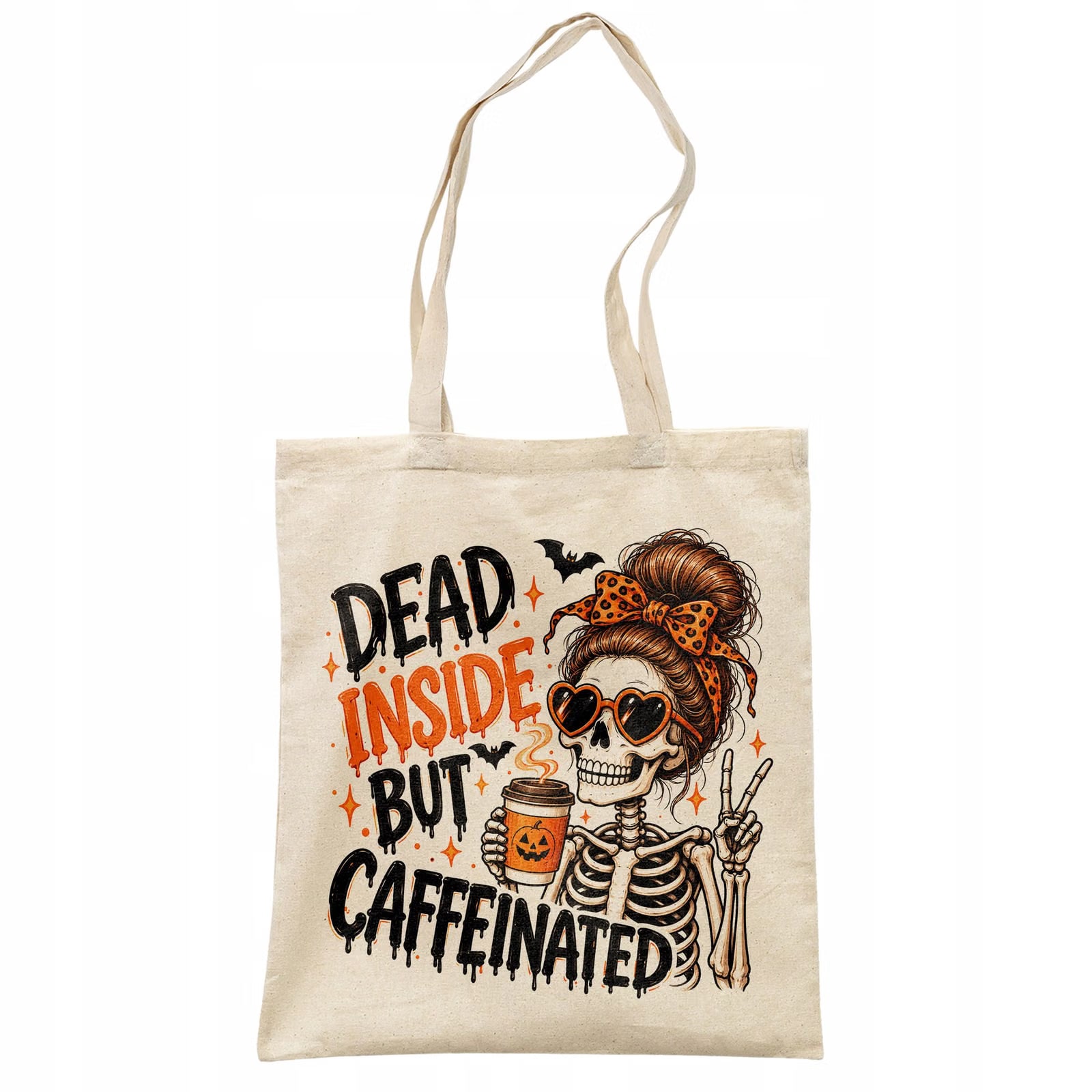Torba shopper bawełniana halloween na zakupy z nadrukiem prezent