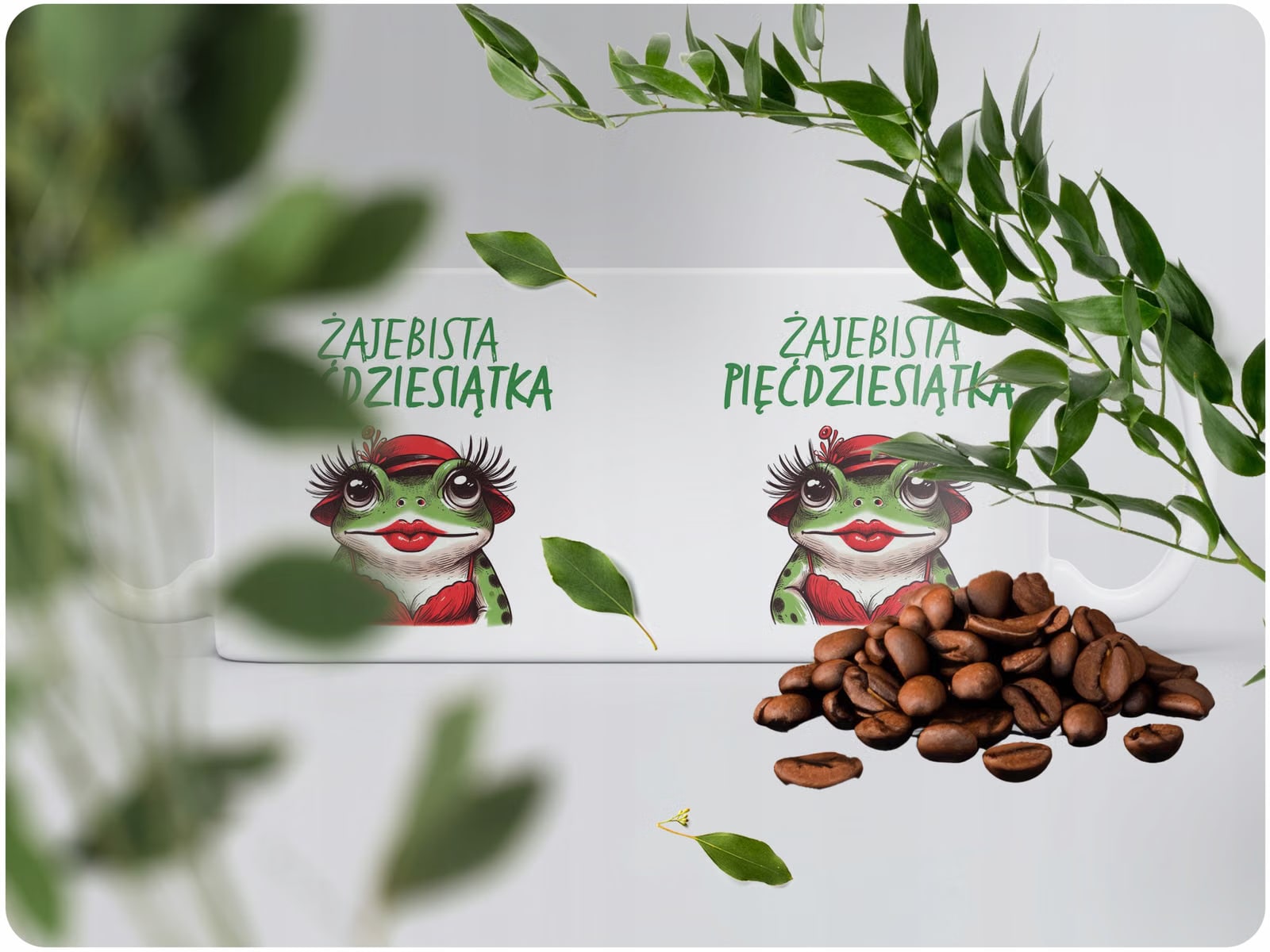 Kubek ceramiczny 330 ml Żajebista 50 Prezent Dla Kobiety Na 50 Urodziny