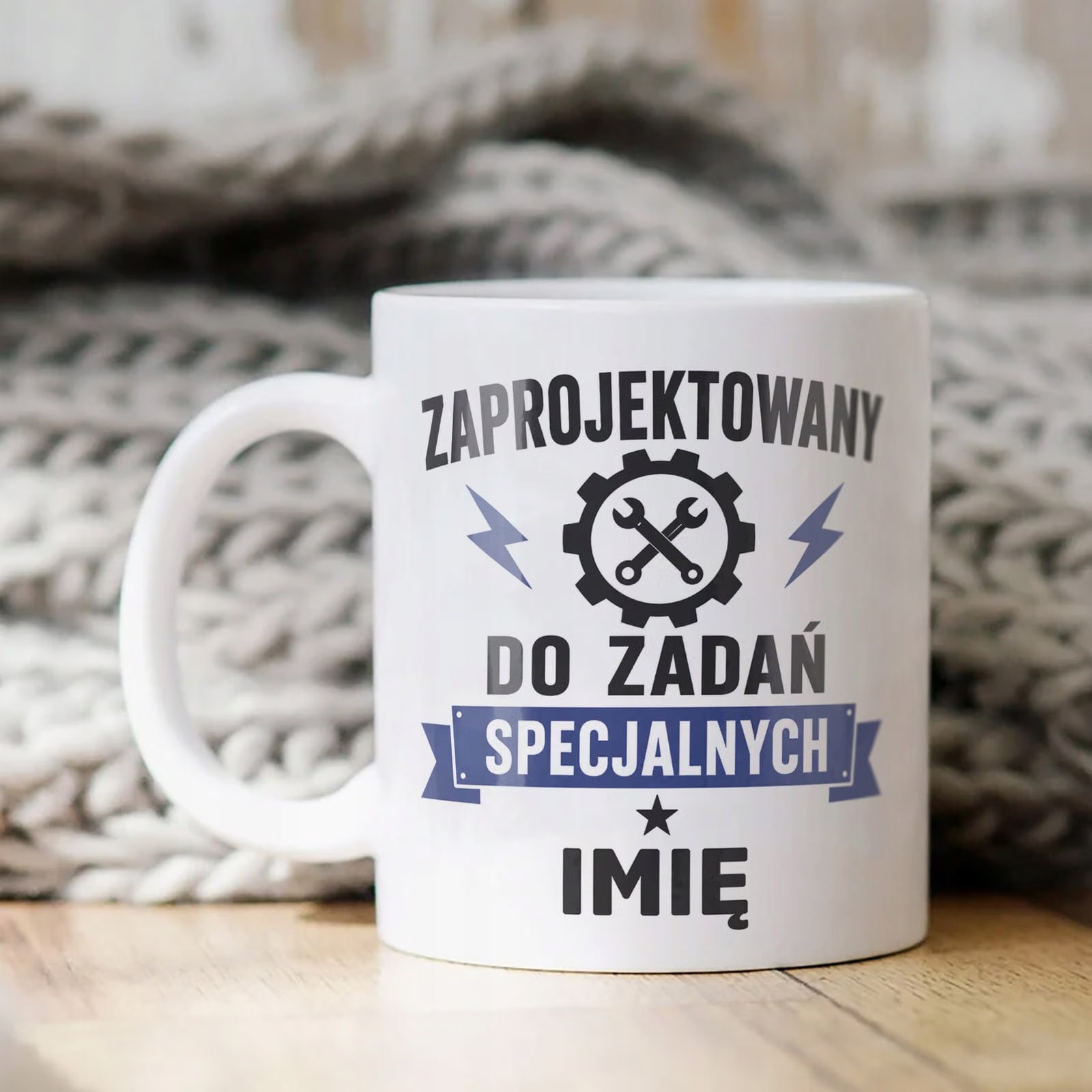 Biały Kubek personalizowany z nadrukiem Dzień Chłopaka Dla Mężczyzny