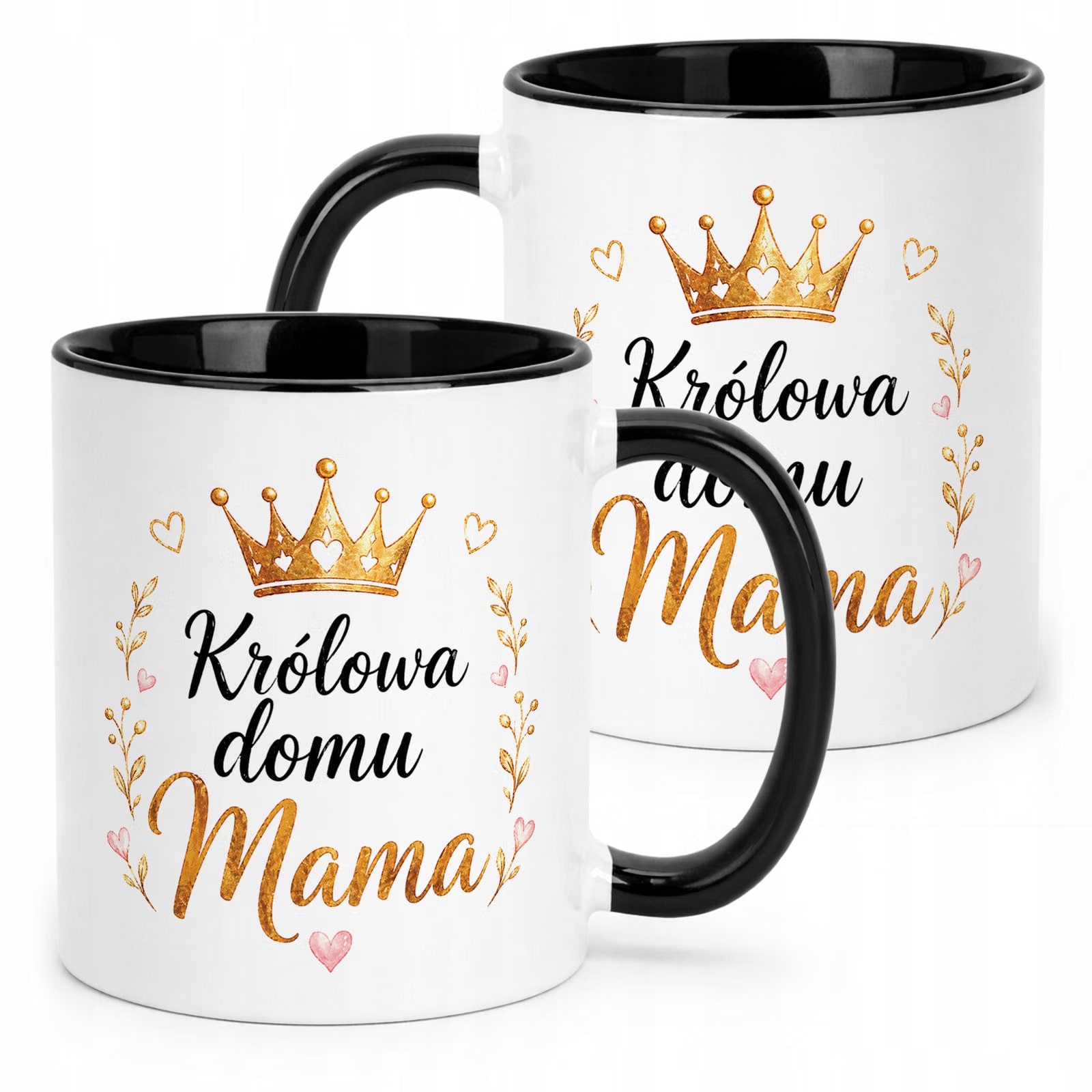 Prezent na Dzień Matki kubek czarny dla mamy elegancki prezent dla mamy