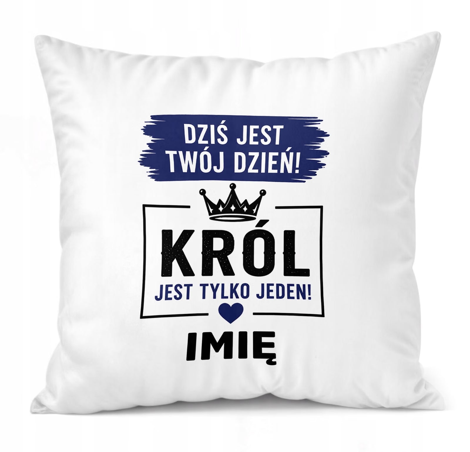 Poduszka Jasiek Personalizowana z nadrukiem Dzień Chłopaka 38x38cm Prezent