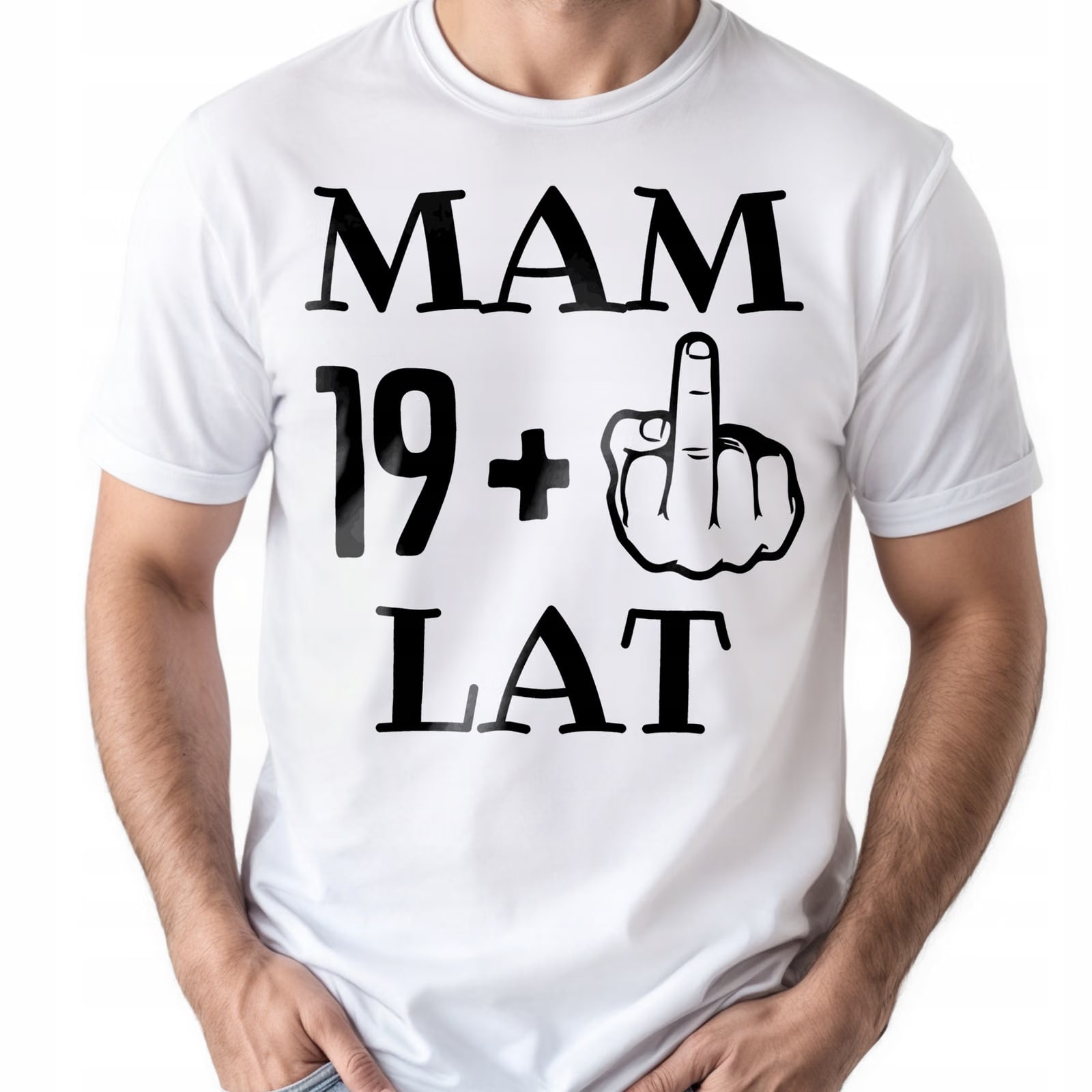 Koszulka biała męska Mam 20 Urodziny Prezent Upominek r. 3XL