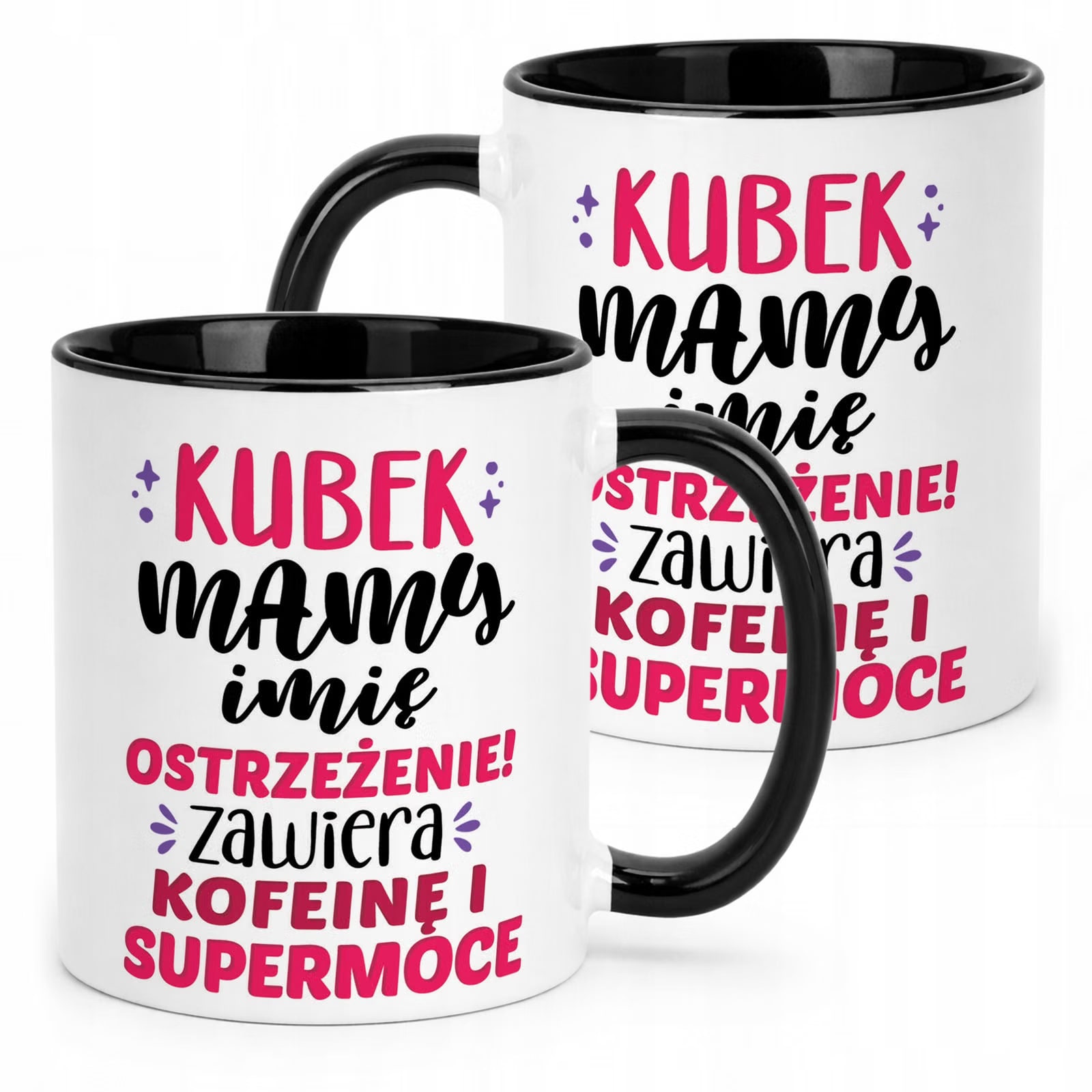 Kubek Czarny Personalizowany Dzień Matki Dla Mamy Prezent Upominek