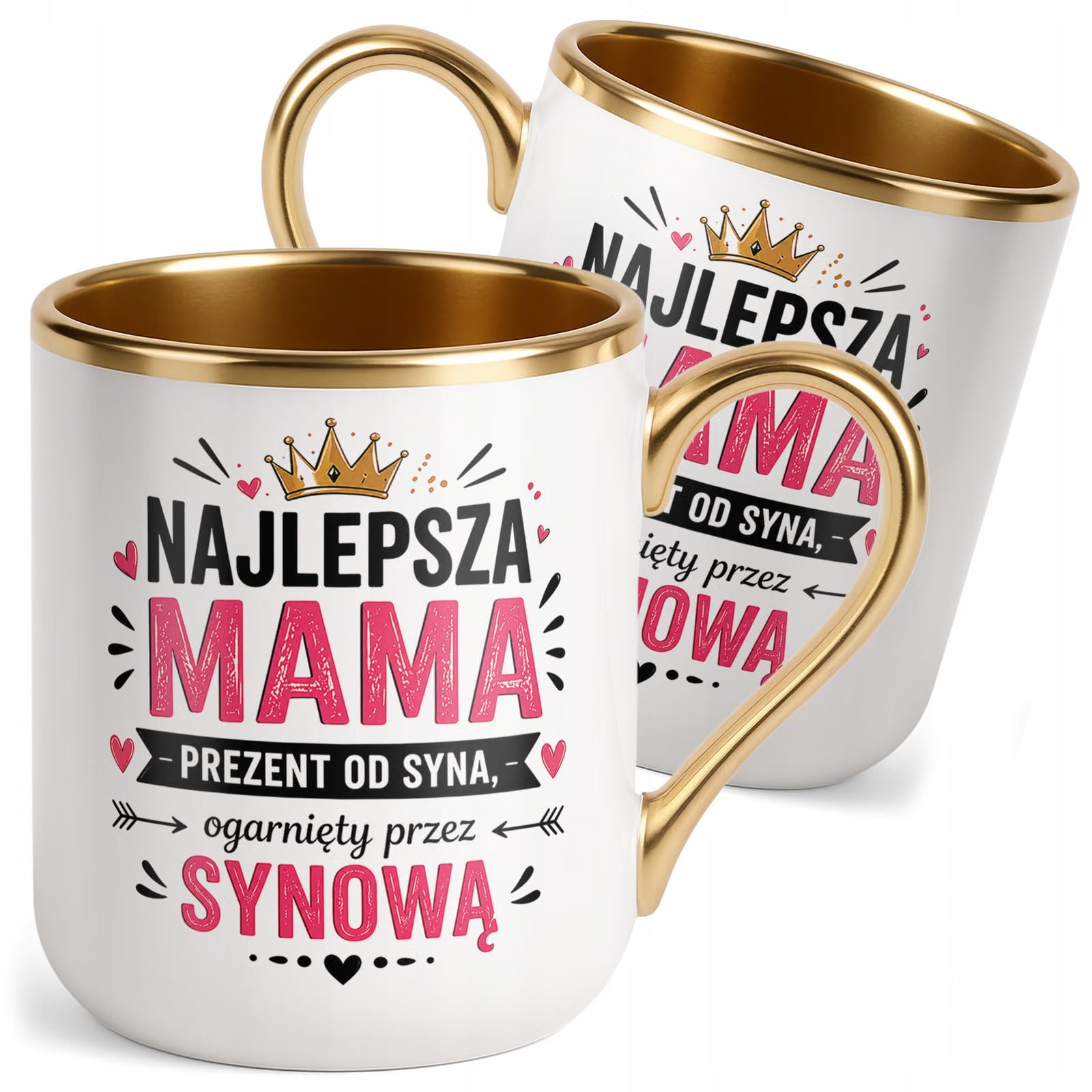 Dzień Matki prezent dla mamy kubek premium złoty upominek dla mamy