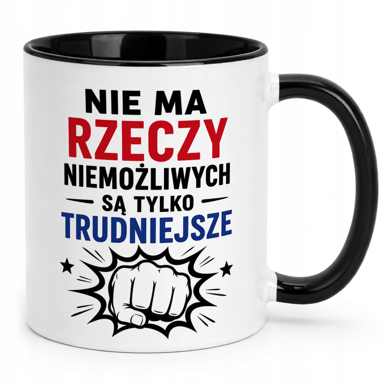 Czarny Kubek z nadrukiem Dzień Chłopaka Dla Mężczyzny Upominek Prezent