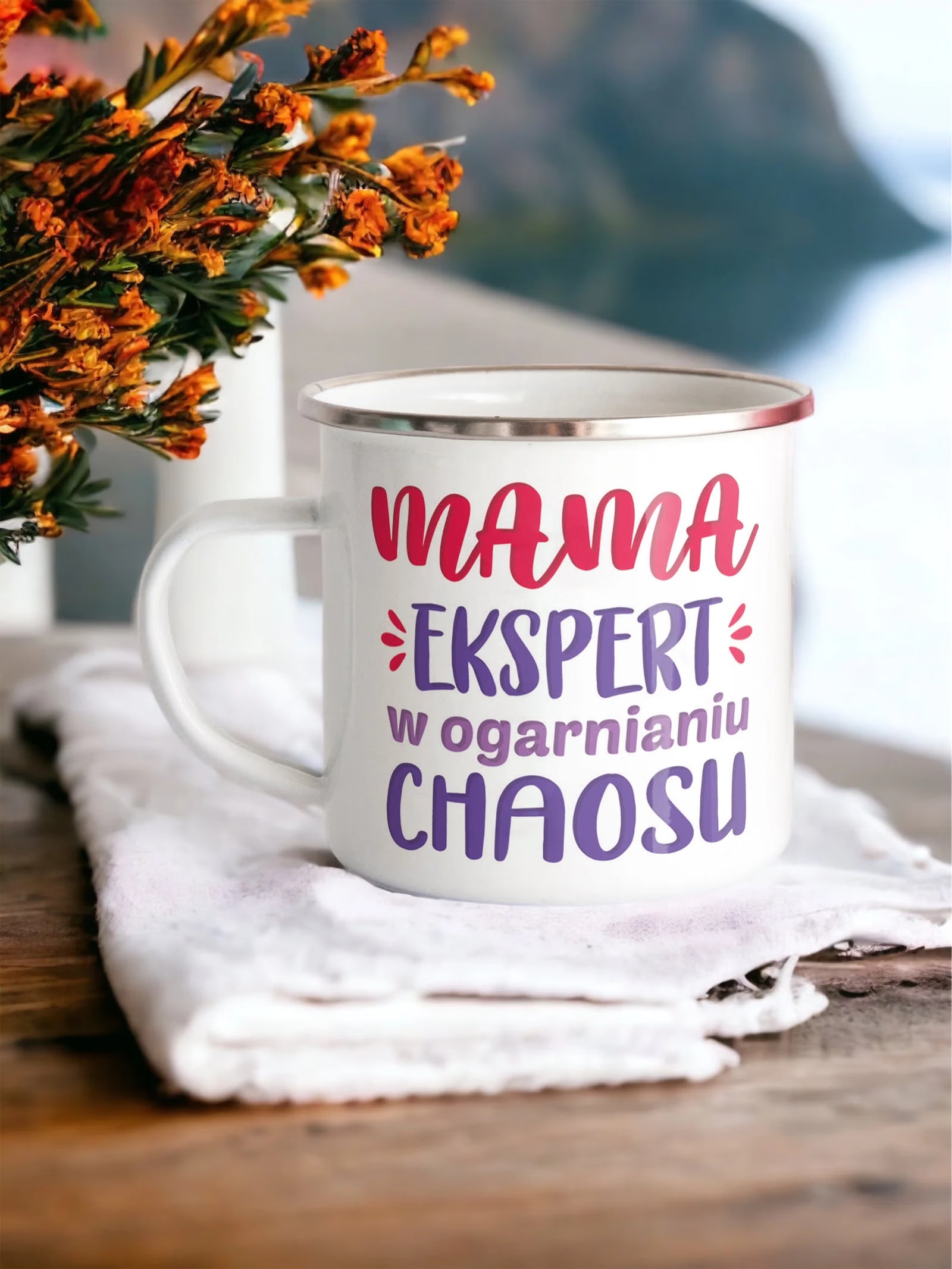 Emaliowany Kubek Garnuszek Dzień Matki Dla Mamy Prezent Ekspert