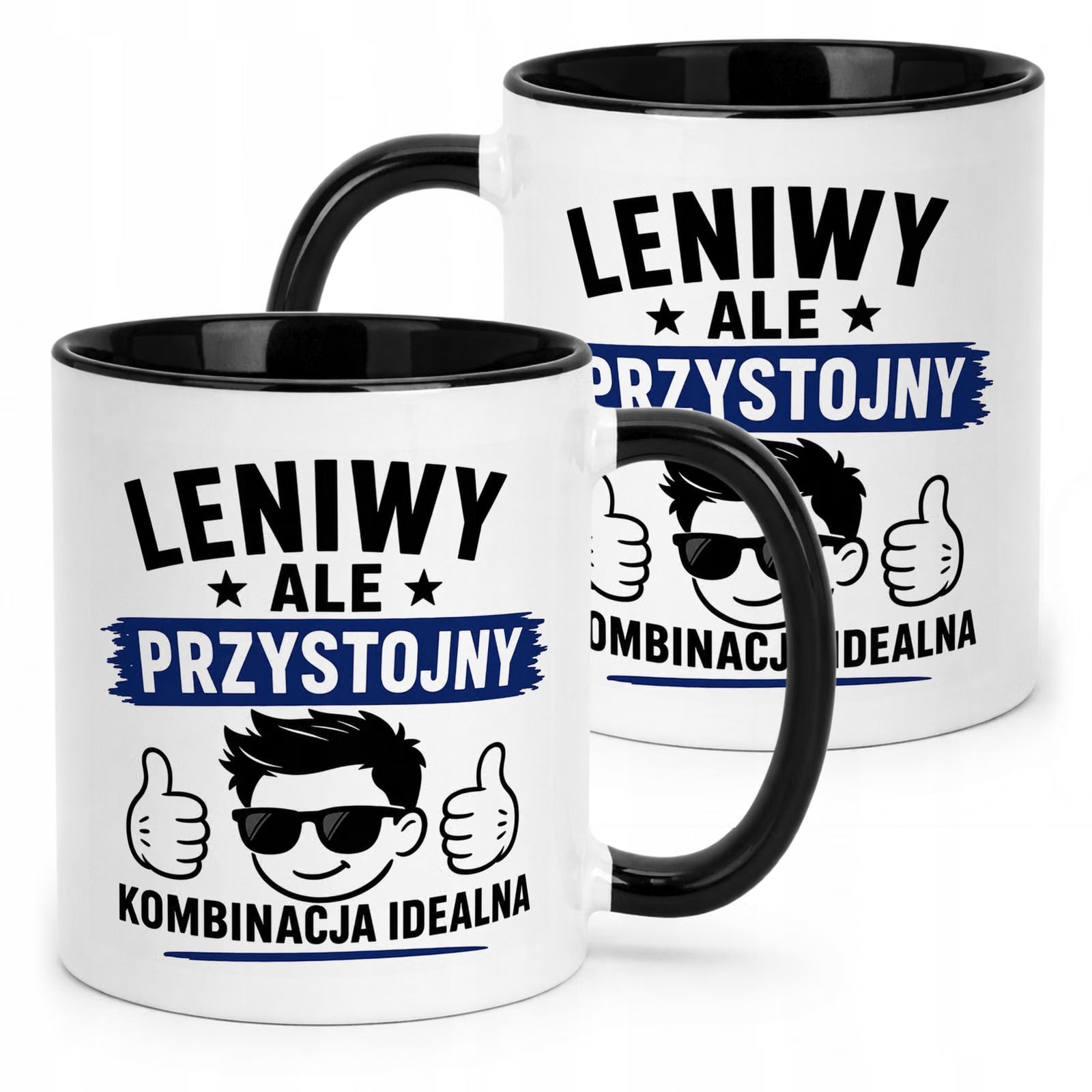 Czarny Kubek z nadrukiem Dzień Chłopaka Dla Mężczyzny Upominek Prezent