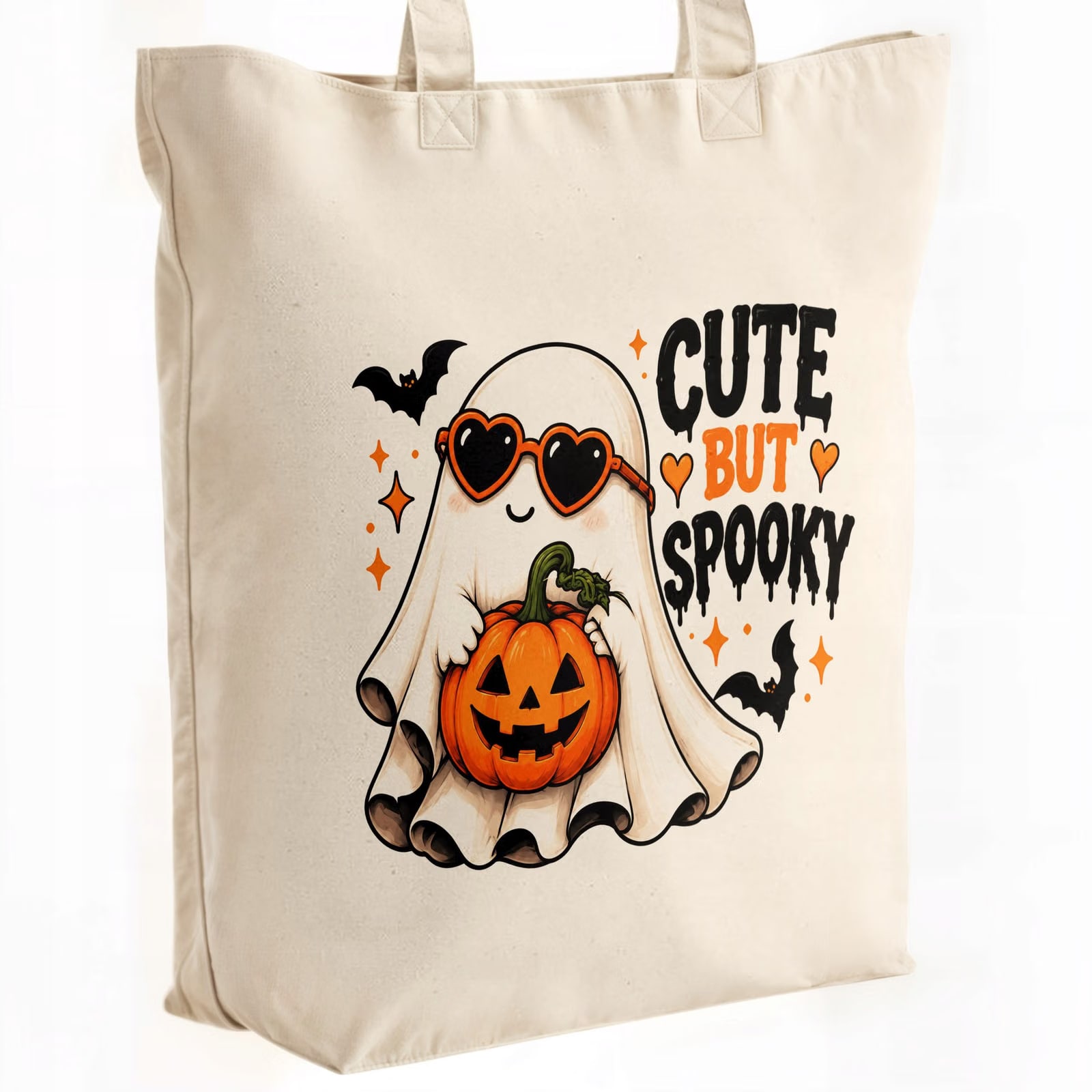 Torba shopper bawełniana premium halloween na zakupy z nadrukiem