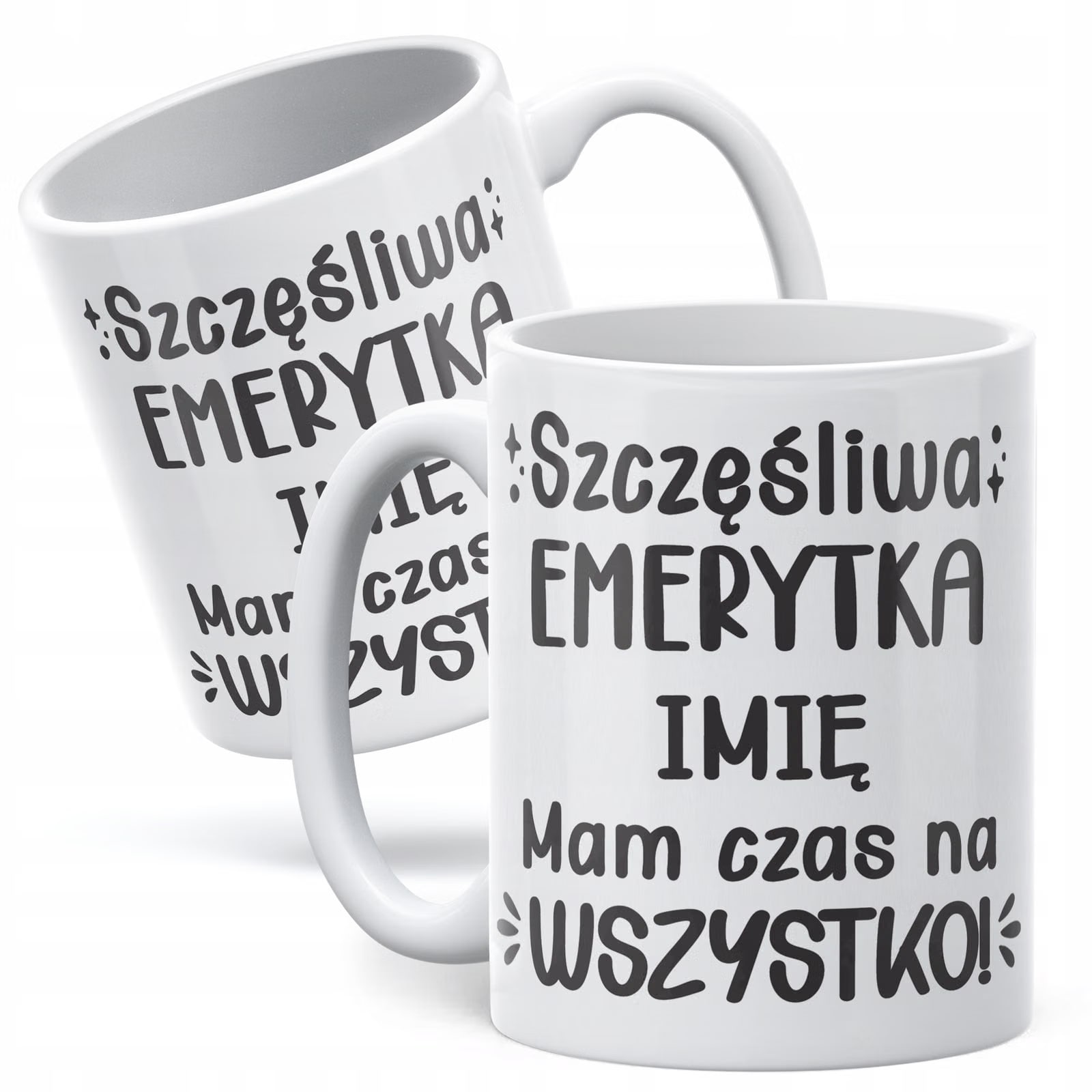 Kubek ceramiczny Personalizowany z okazji Emerytury Dla Emerytki Prezent